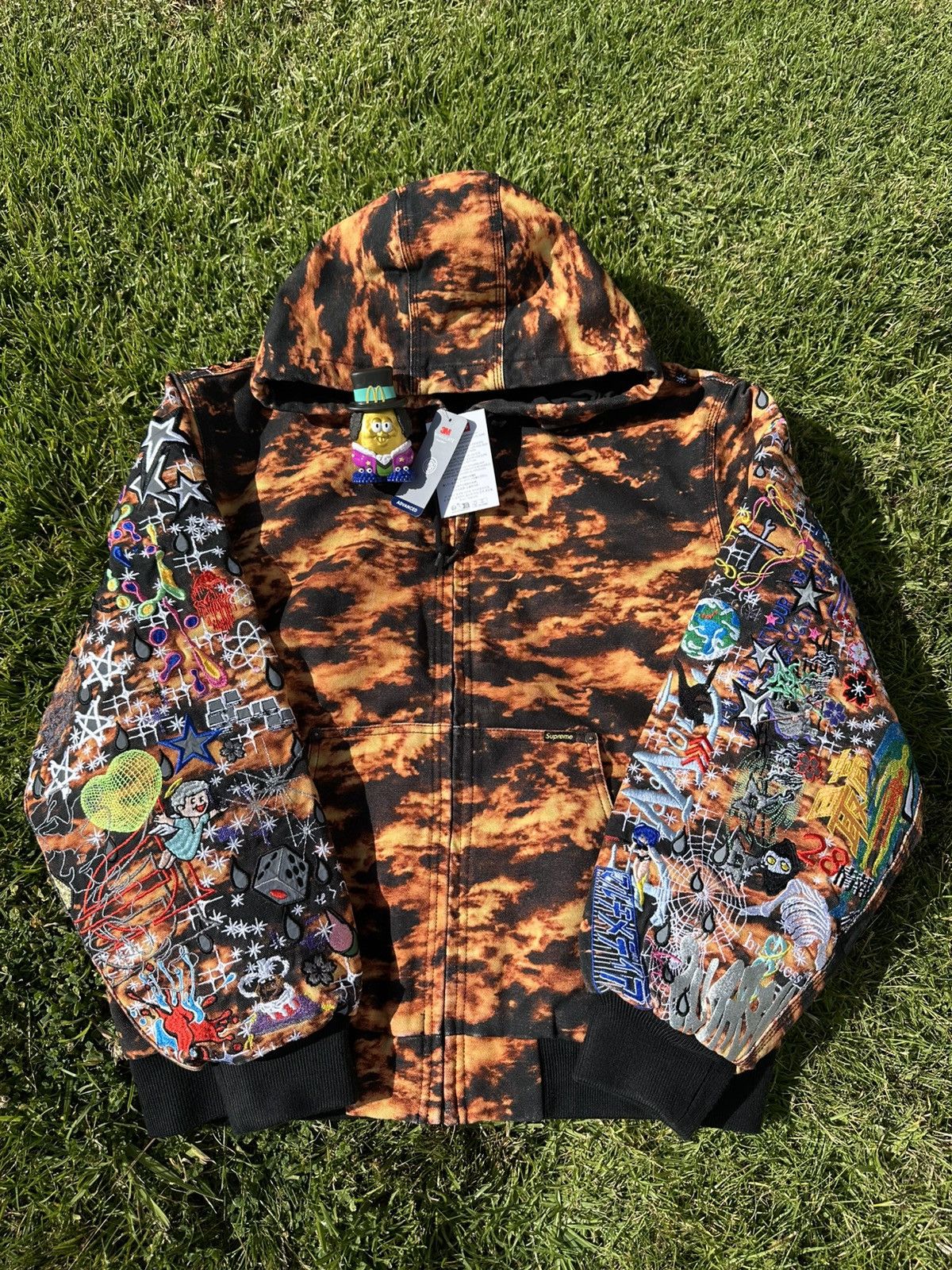 Supreme AOI Embroidered Hooded Work Jacket
