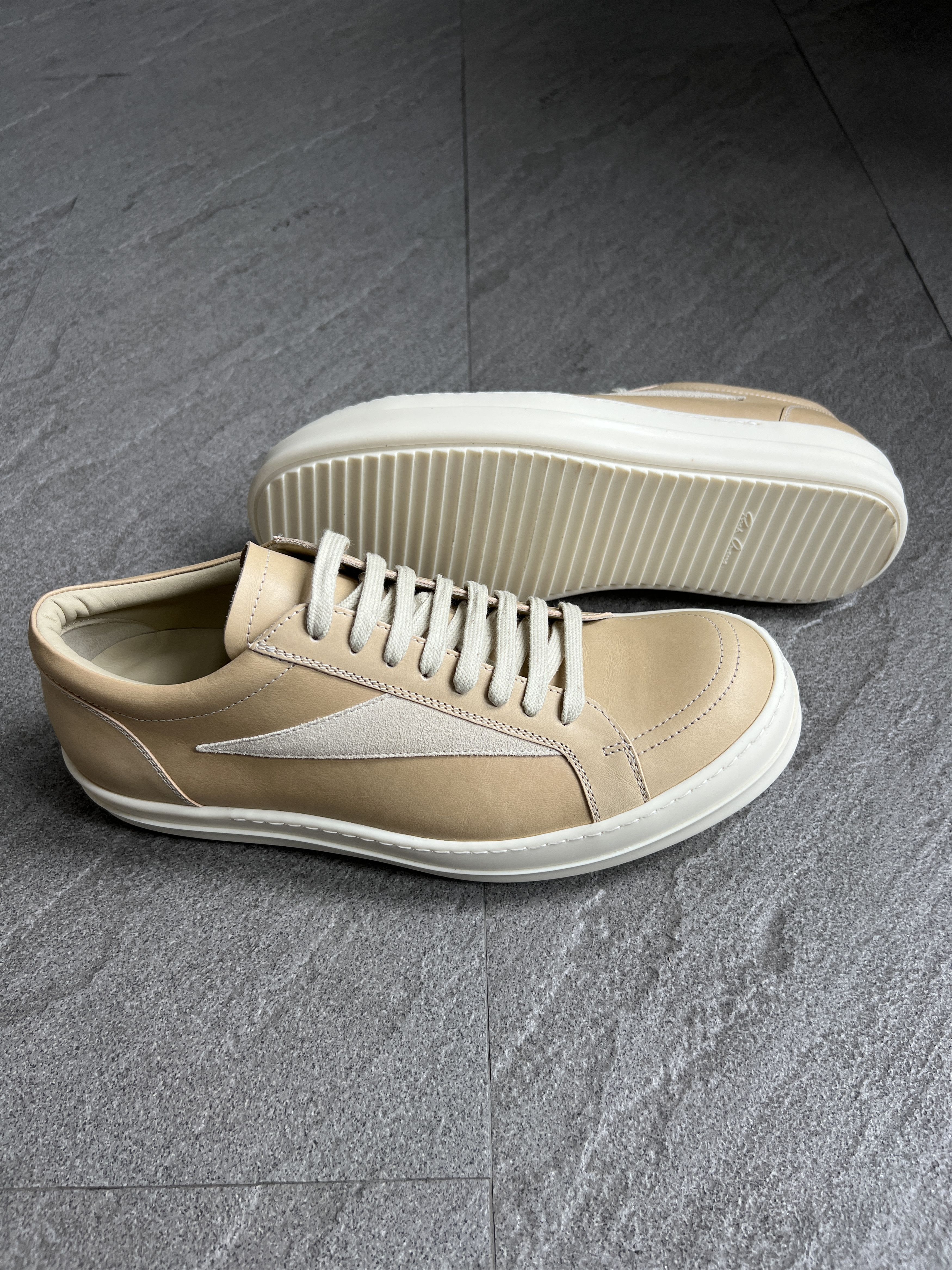 Rick Owens Rick Owens Vans Vintage Sneaks Parchment Milk EU44 New Size US 11 / EU 44 - 6 Thumbnail