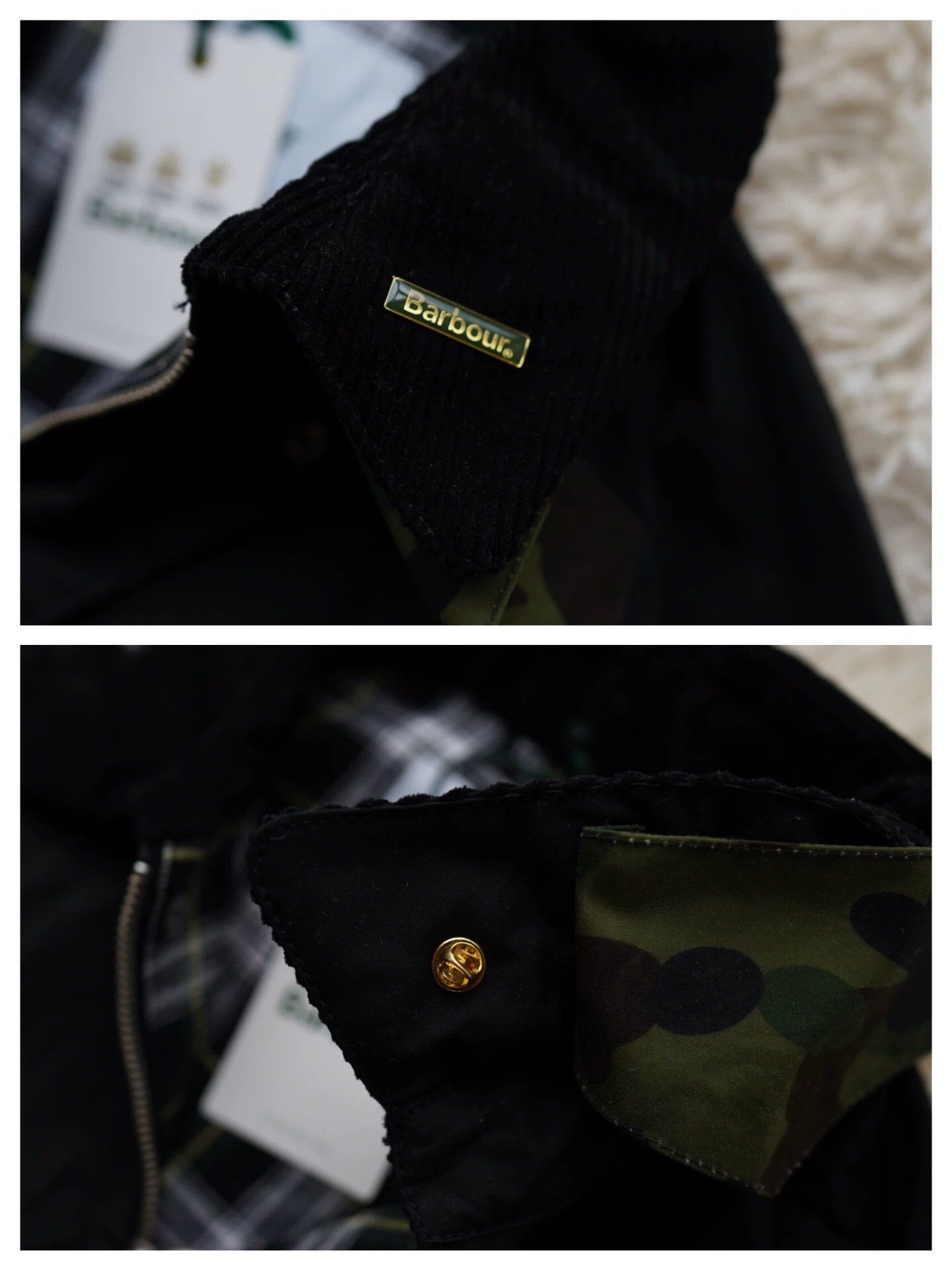 Barbour BARBOUR X BAPE CAMO BEDALE Waxed Waterproof 21AW M Size US M / EU 48-50 / 2 - 4 Thumbnail