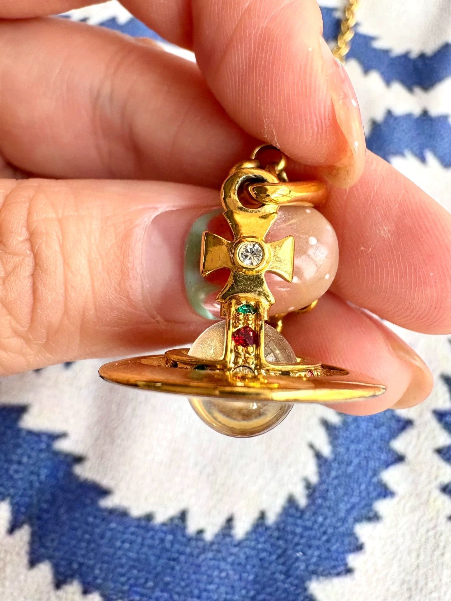 Vivienne Westwood Vivienne Westwood Vintage Gold Orb Necklace Size ONE SIZE - 2 Thumbnail