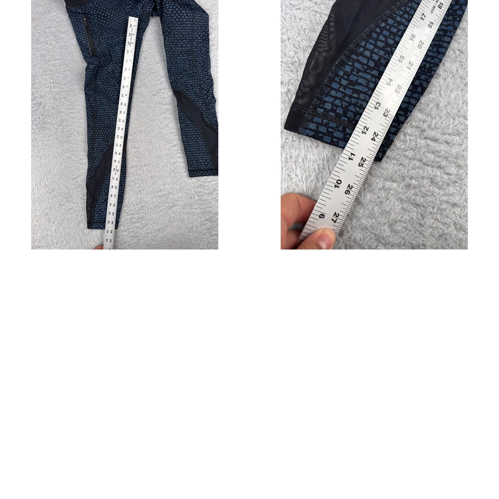Lululemon Lululemon Pants Women 4 Blue Black Inspire Tight II Luxtreme Run W5AA6S Size 27" / US 4 / IT 40 - 10 Thumbnail