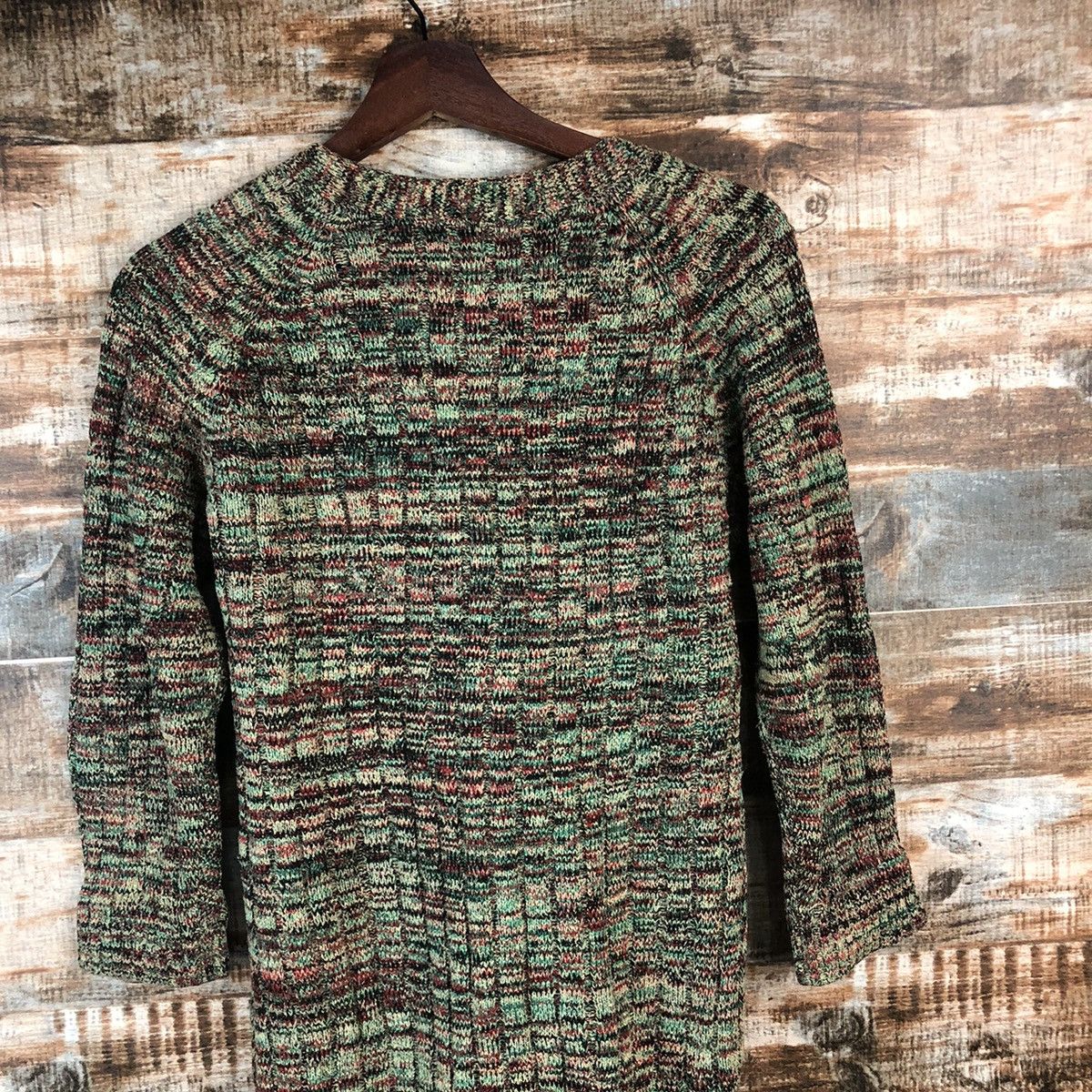 Other DL Knit japan vintage Green Cardigan Knitwear #C688 Size M / US 6-8 / IT 42-44 - 12 Thumbnail