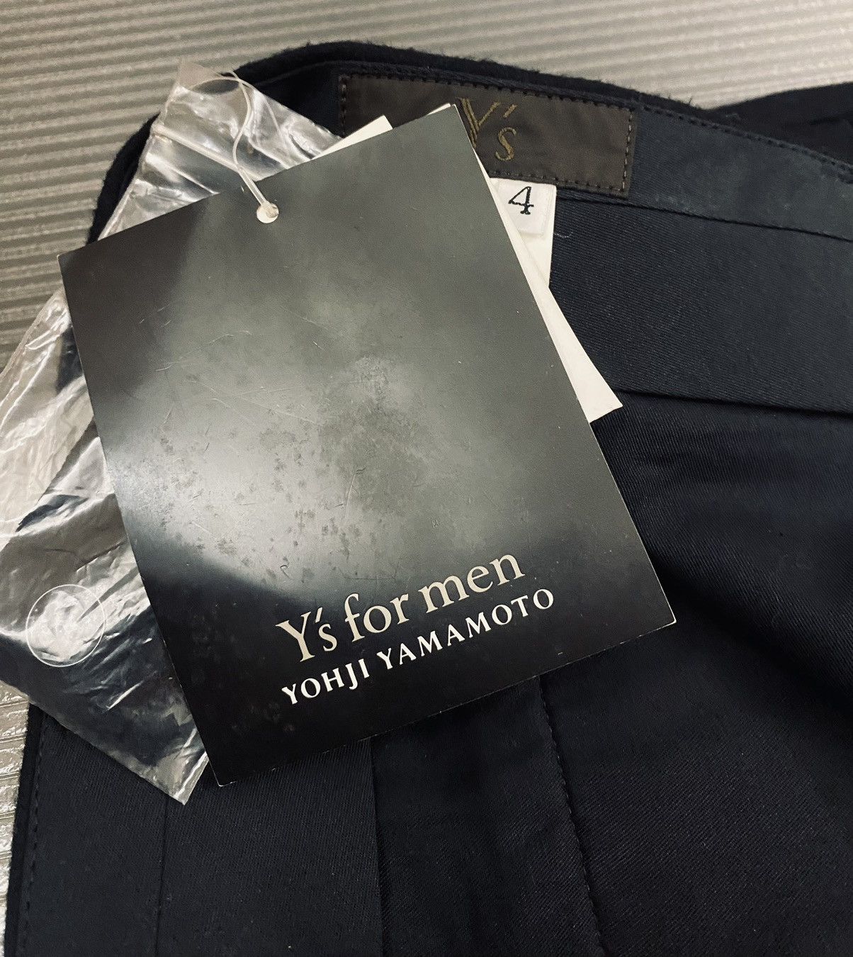 Y's for Men Y’s 🇯🇵 for men Yohji Yamamoto Nero felt wool slacks 4 NWT Size US 38 / EU 54 - 3 Thumbnail