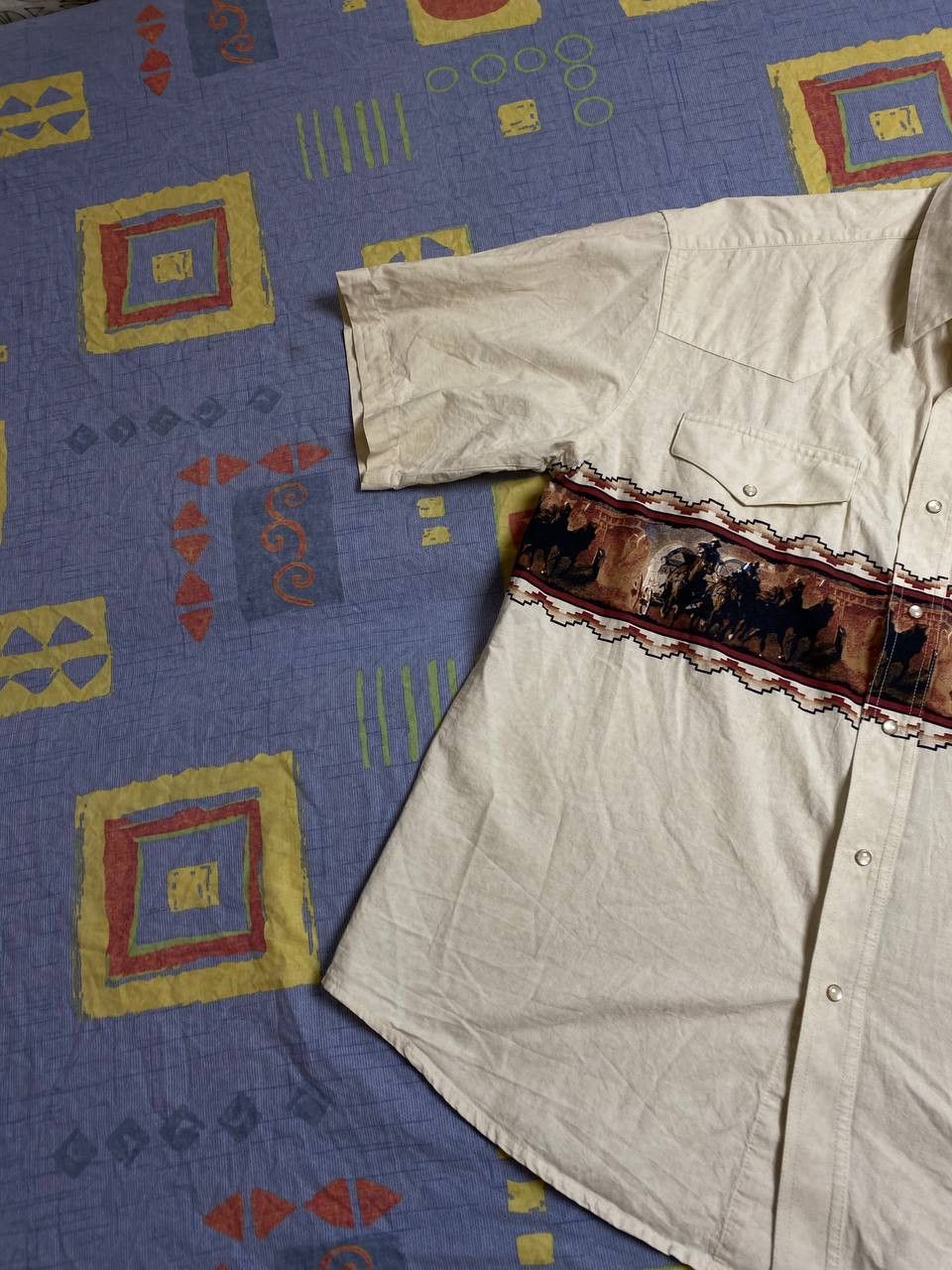 Vintage × Wrangler Vintage 90s Wrangler Shirt Size US L / EU 52-54 / 3 - 20 Thumbnail