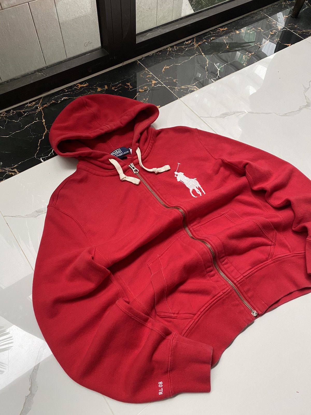 Polo Ralph Lauren × Vintage POLO RALPH LAUREN VINTAGE BIG LOGO ZIP HOODIE Size US M / EU 48-50 / 2 - 3 Thumbnail