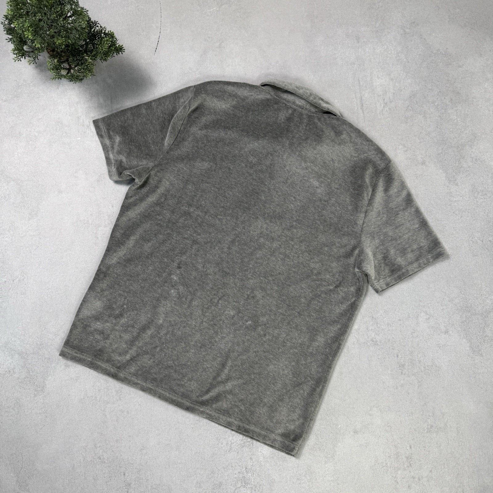 Reiss Reiss Men Grey Velure Polo Zip T Shirt Size L Size US L / EU 52-54 / 3 - 12 Thumbnail
