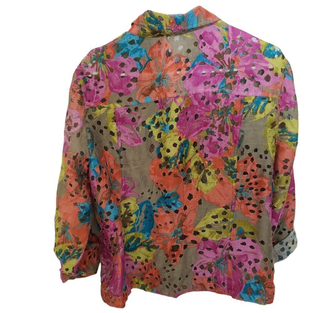 Designer CT186a Ruby Rd. Favorites Multi-color Shirt Size 12 Size XL / US 12-14 / IT 48-50 - 2 Thumbnail