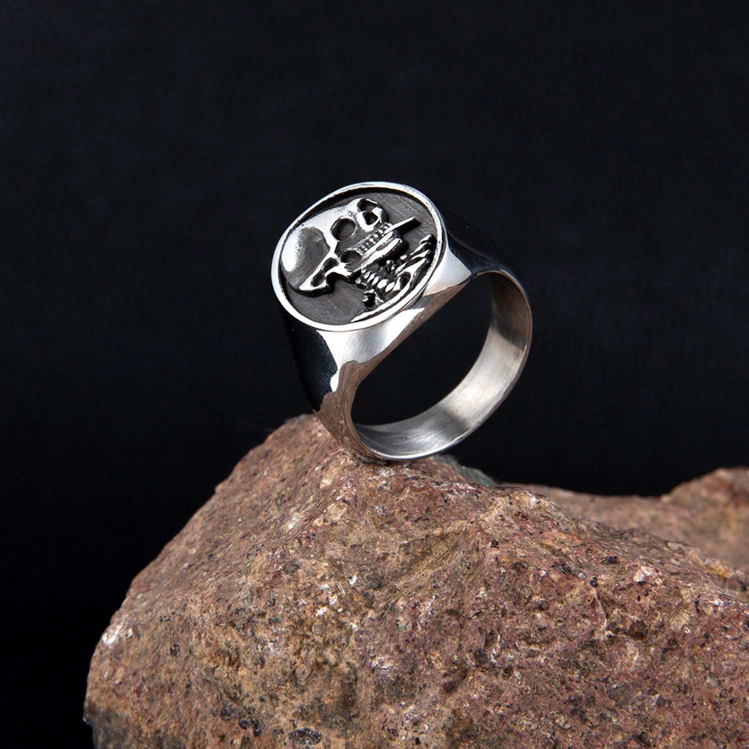 Jewelry Hip-hop Jewelry Rings Open Size Chrome Ring (Size 7-13) Size ONE SIZE - 3 Thumbnail