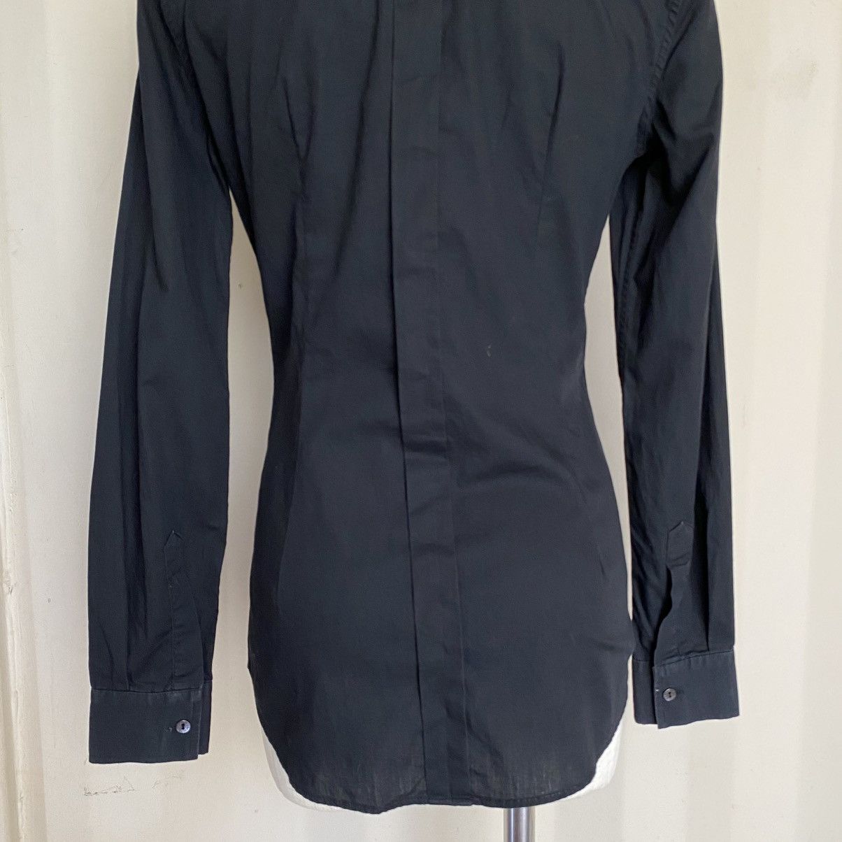 Dolce & Gabbana DOLCE & GABBANA Black Fitted Shirt Size S / US 4 / IT 40 - 19 Thumbnail
