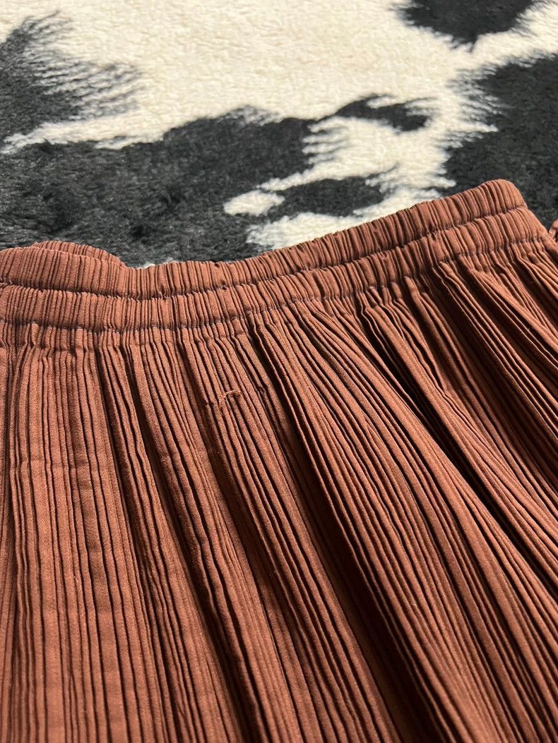 Issey Miyake Issey Miyake size:m Brown cut-out skirt Size 42" / US 20 - 5 Thumbnail