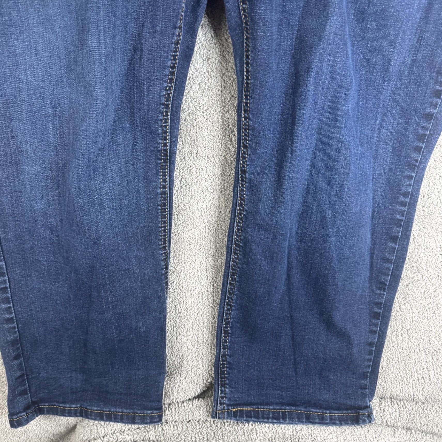 Levi's Levi's 541 Jeans Mens 50x28 Blue Athletic Tapered Denim Dark Wash Big & Tall Jeans Size US 34 / EU 50 - 4 Thumbnail