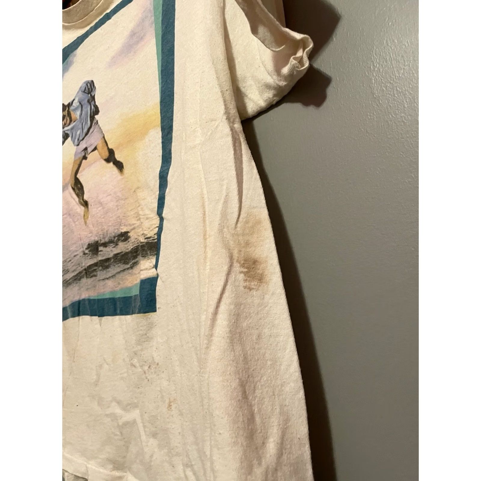 Hanes VINTAGE Hanes Jimmy Buffett Hot Water Tour Shirt XL Men White C383 Distressed T-Shirt Size US XL / EU 56 / 4 - 7 Thumbnail
