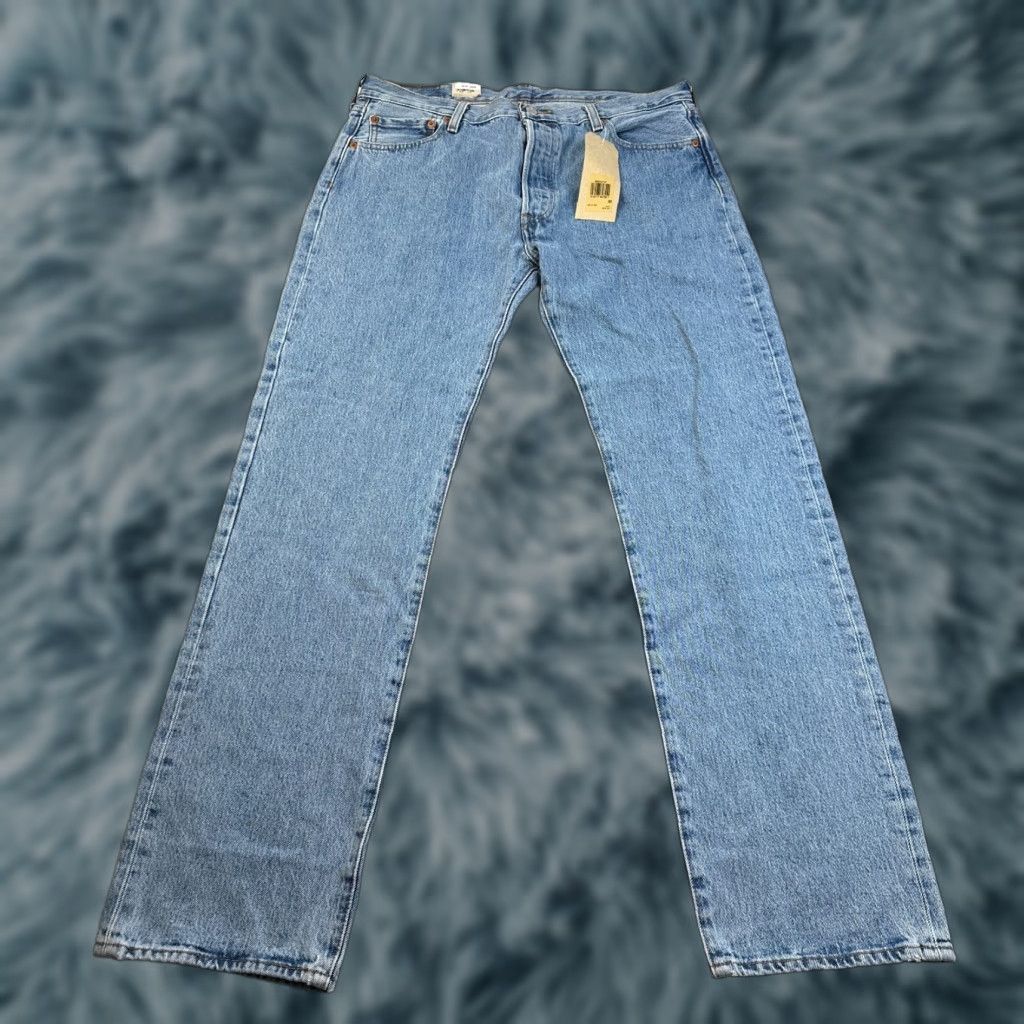 Levi's NEW Levis 501 Jeans Mens Adult 36x34 Blue Denim Cotton Casual Size US 36 / EU 52 - 1 Thumbnail