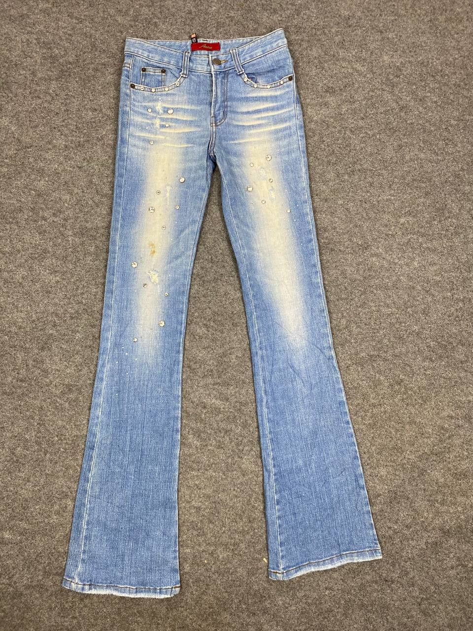 Japanese Brand vintage japanese brands bootcut distressed denim nice design Size 28" / US 6 / IT 42 - 7 Thumbnail