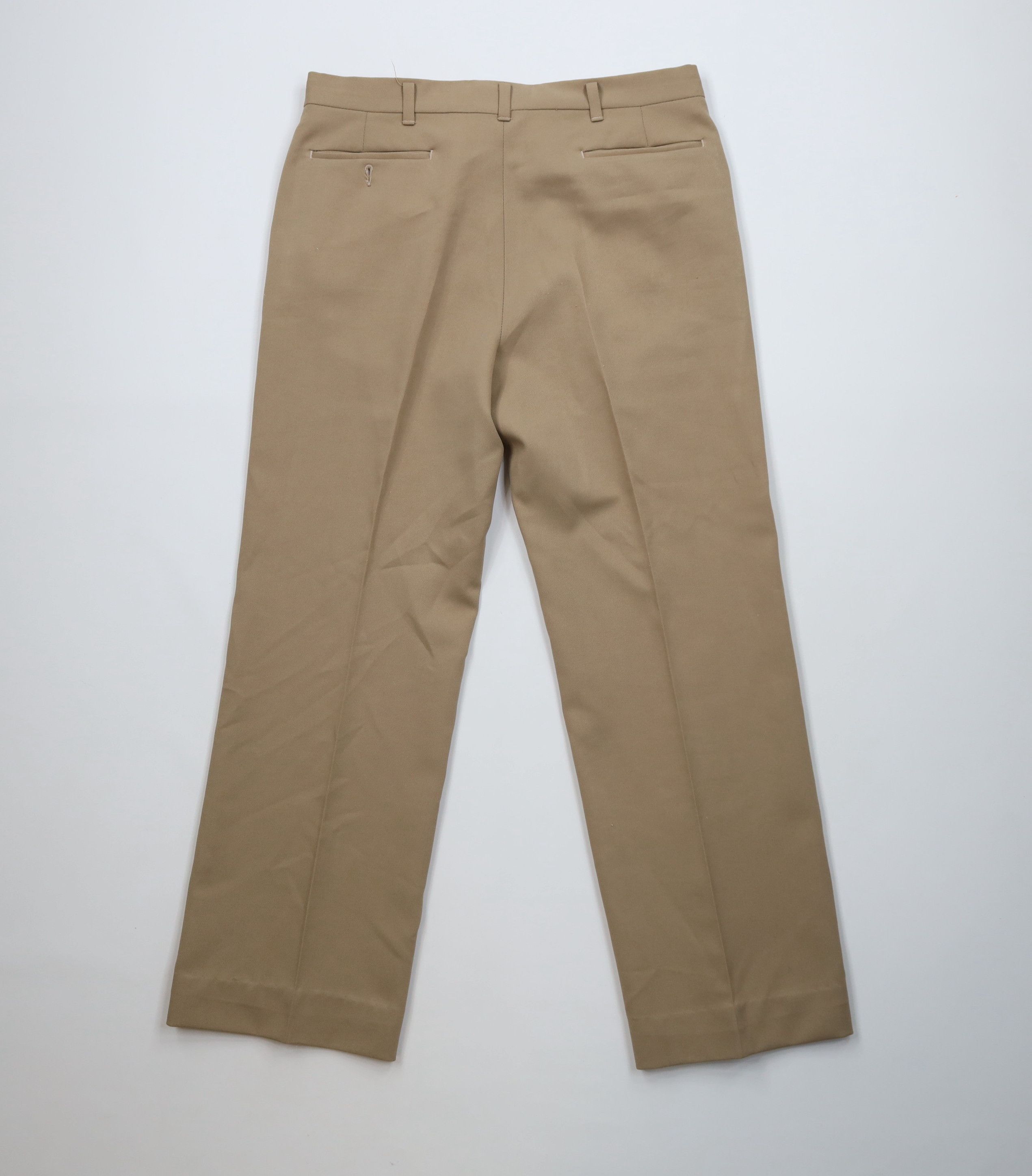 Vintage Vintage 70s Streetwear Flared Wide Leg Chino Pants Beige USA Size US 34 / EU 50 - 9 Thumbnail