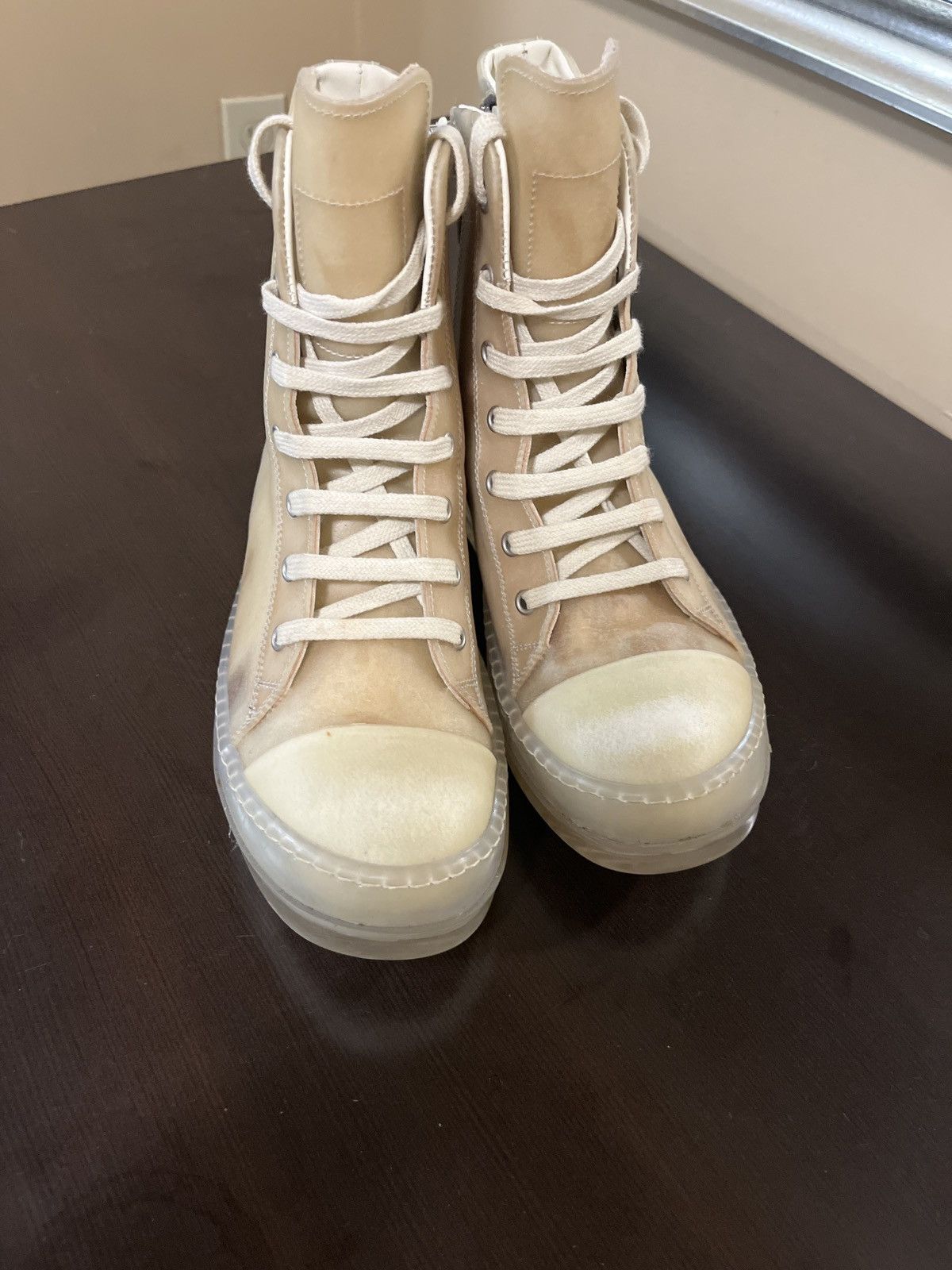 Rick Owens Rick Owens EDFU SS23 Natural Clear Size US 6 / IT 36 - 1 Thumbnail