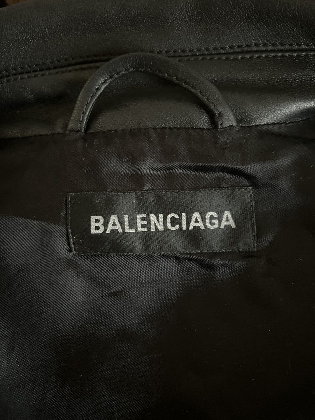 Balenciaga Balenciaga 19SS Lamb Skin Shoulder Pad Leather Jacket Size US XL / EU 56 / 4 - 7 Thumbnail