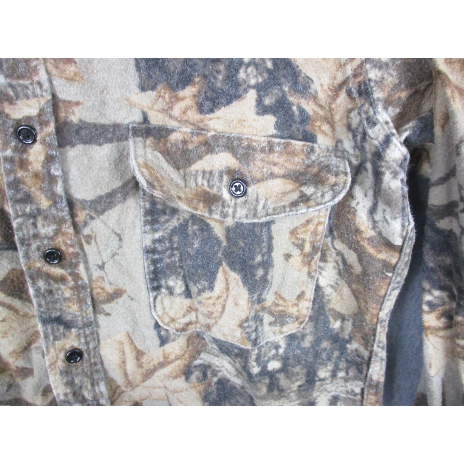 Vintage VINTAGE Northwest Territory Shirt Mens Medium Camouflage Camo Flannel Button-Up Hunting All Seasons Pockets Brown Cotton Polyester Size US M / EU 48-50 / 2 - 2 Thumbnail