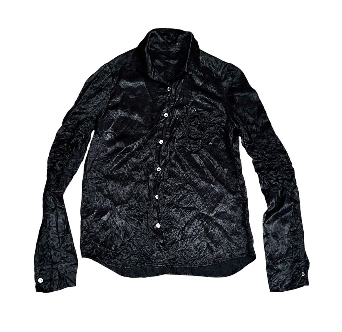 Issey Miyake Vintage tsumori chisato flowy black button up shirt Size US S / EU 44-46 / 1 - 1 Thumbnail