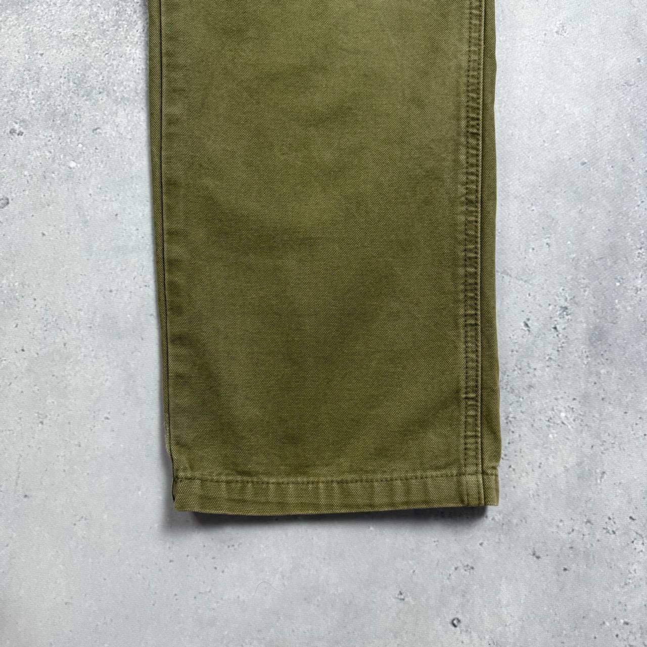 Quiksilver Vintage 2000s Quiksilver Barney Canvas Carpenter Pants Khaki Size US 31 - 9 Thumbnail