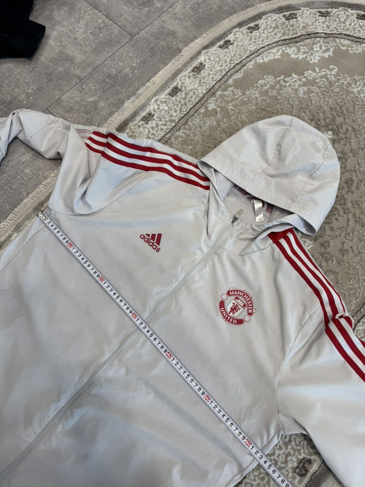 Adidas Adidas Manchester United Jacket Rain Coat Size US XL / EU 56 / 4 - 9 Thumbnail
