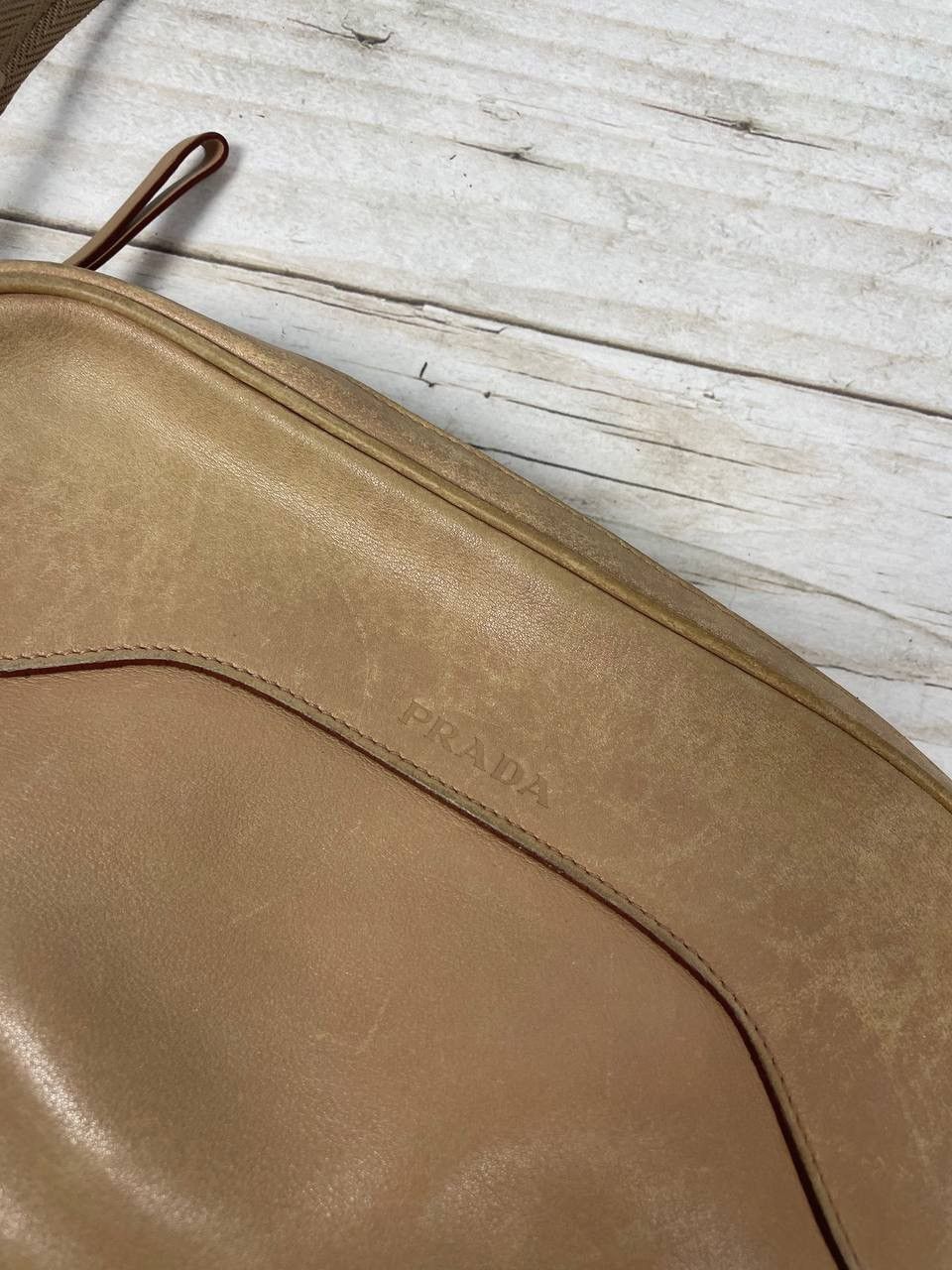 Prada Vintage Prada Leather Hand Bag Shoulders Luxury Size ONE SIZE - 2 Thumbnail