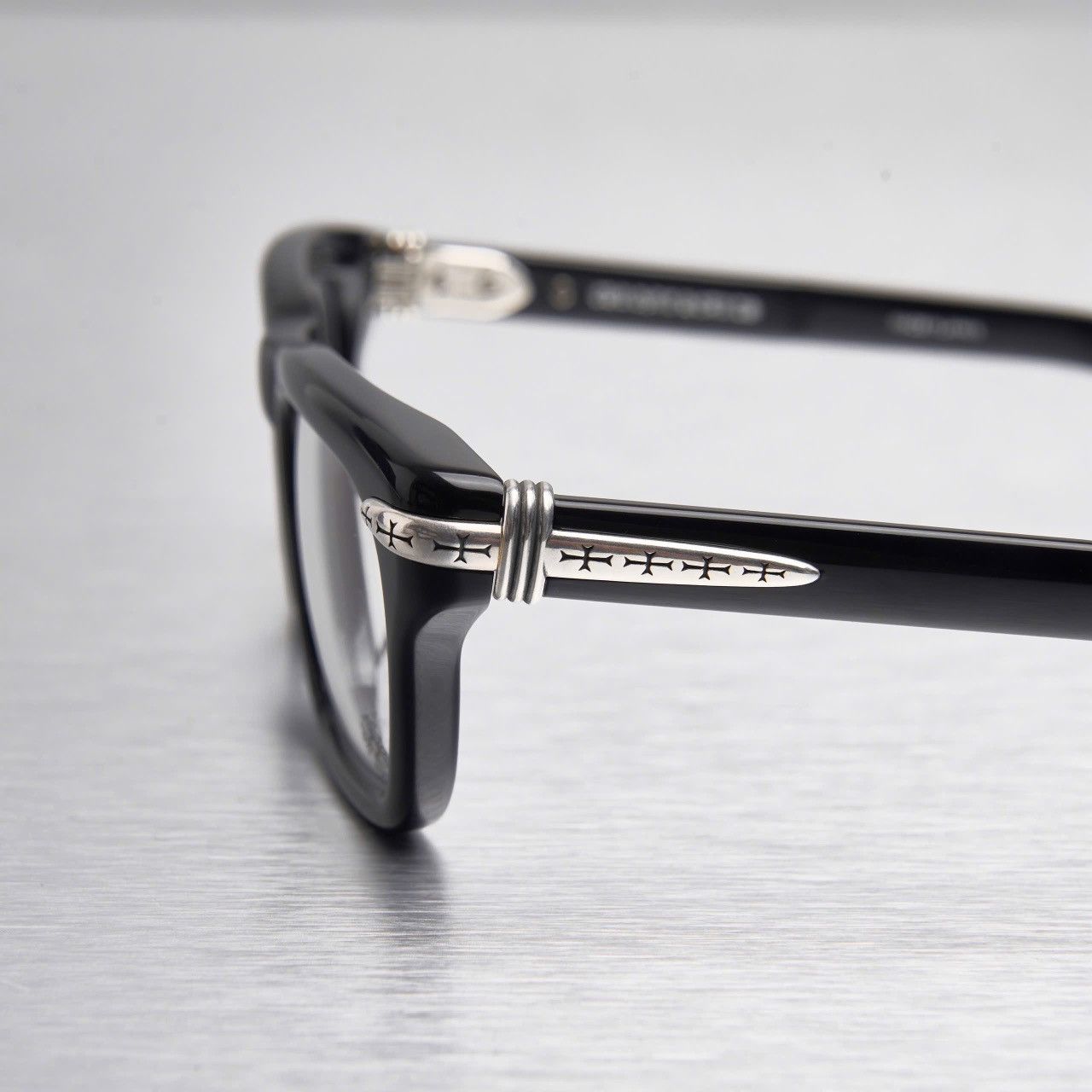Chrome Hearts CHROME HEARTS TRYPOLEAGAIN BLACK GLASSES Size ONE SIZE - 3 Thumbnail