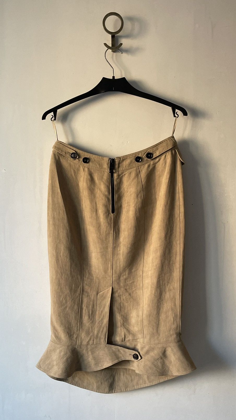 Burberry Prorsum burberry prorsum lino linen midi skirt Size 24" / US 00 / IT 34 - 2 Thumbnail