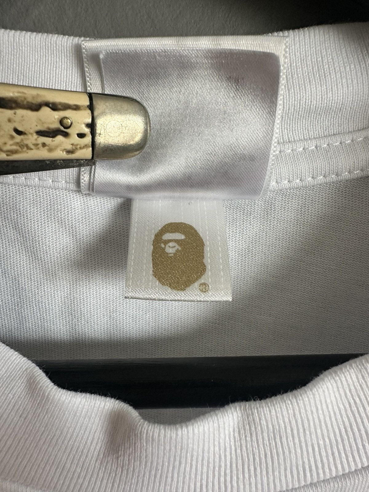 Bape BAPE Wild Leopard STA Logo Tee White Size M Size US M / EU 48-50 / 2 - 6 Thumbnail