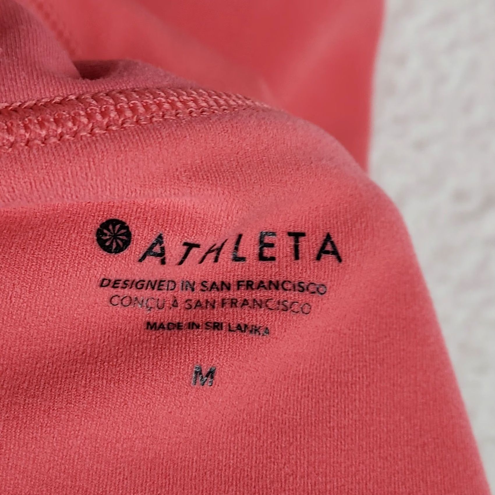 Athleta Athleta Womens M Coral Racerback Sports Bra Top Size M / US 6-8 / IT 42-44 - 3 Thumbnail