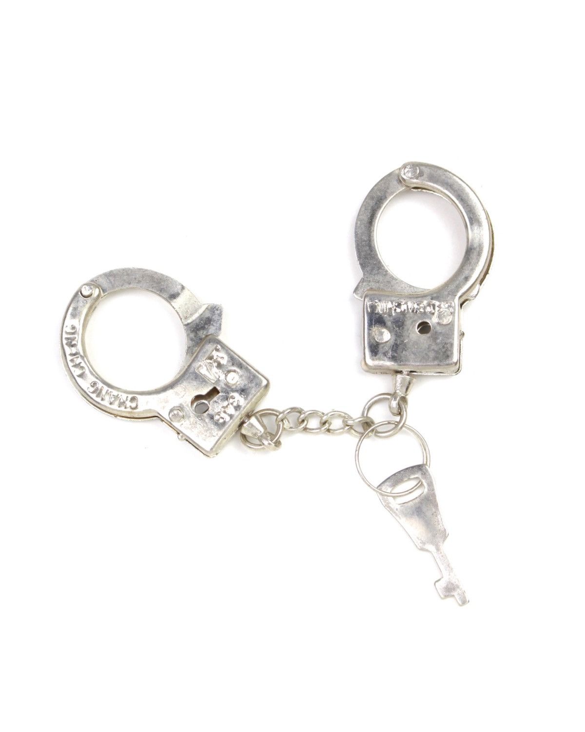Vintage 2000S 348 TOY MINI METAL HANDCUFF KEYCHAIN Size ONE SIZE - 3 Thumbnail