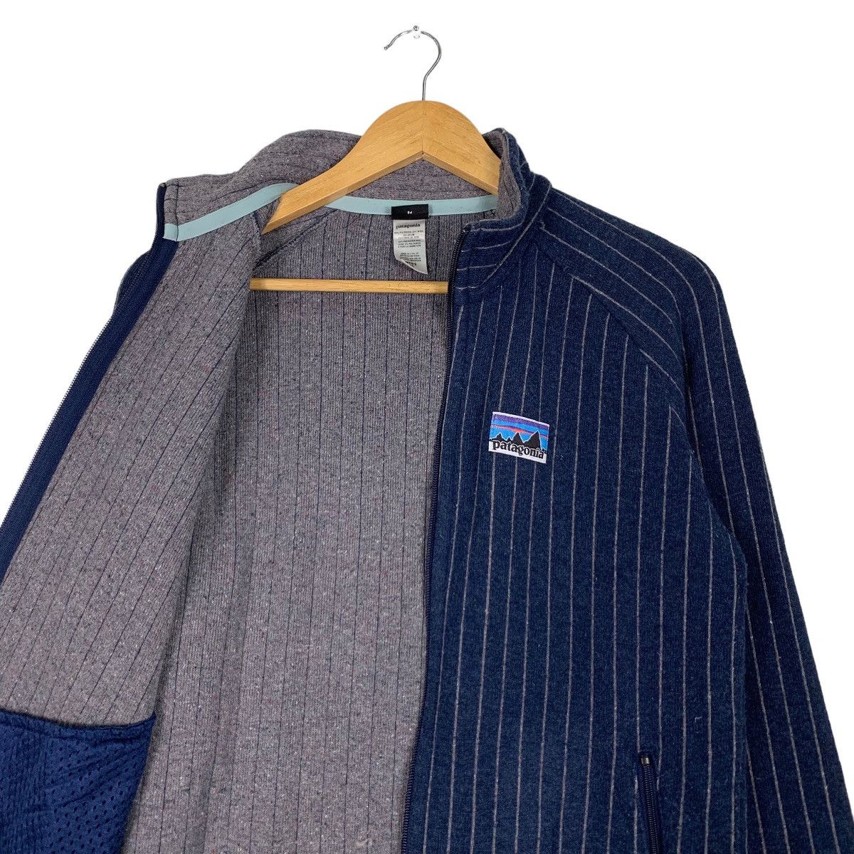 Patagonia PATAGONIA Blue Striped Sweater Jacket #1102-C50 Size US M / EU 48-50 / 2 - 10 Thumbnail