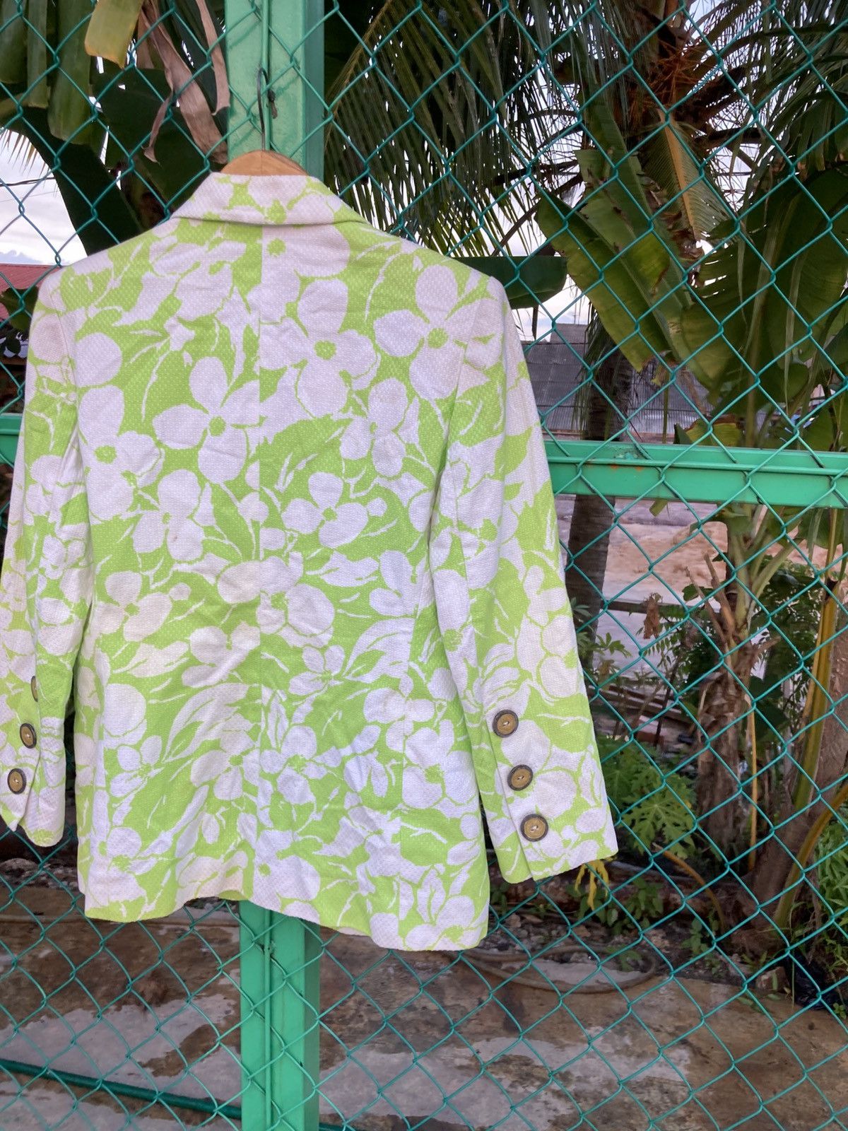 Givenchy Vintage 80s/90s Givenchy Boutiques Floral Design Blazer Size M / US 6-8 / IT 42-44 - 12 Thumbnail