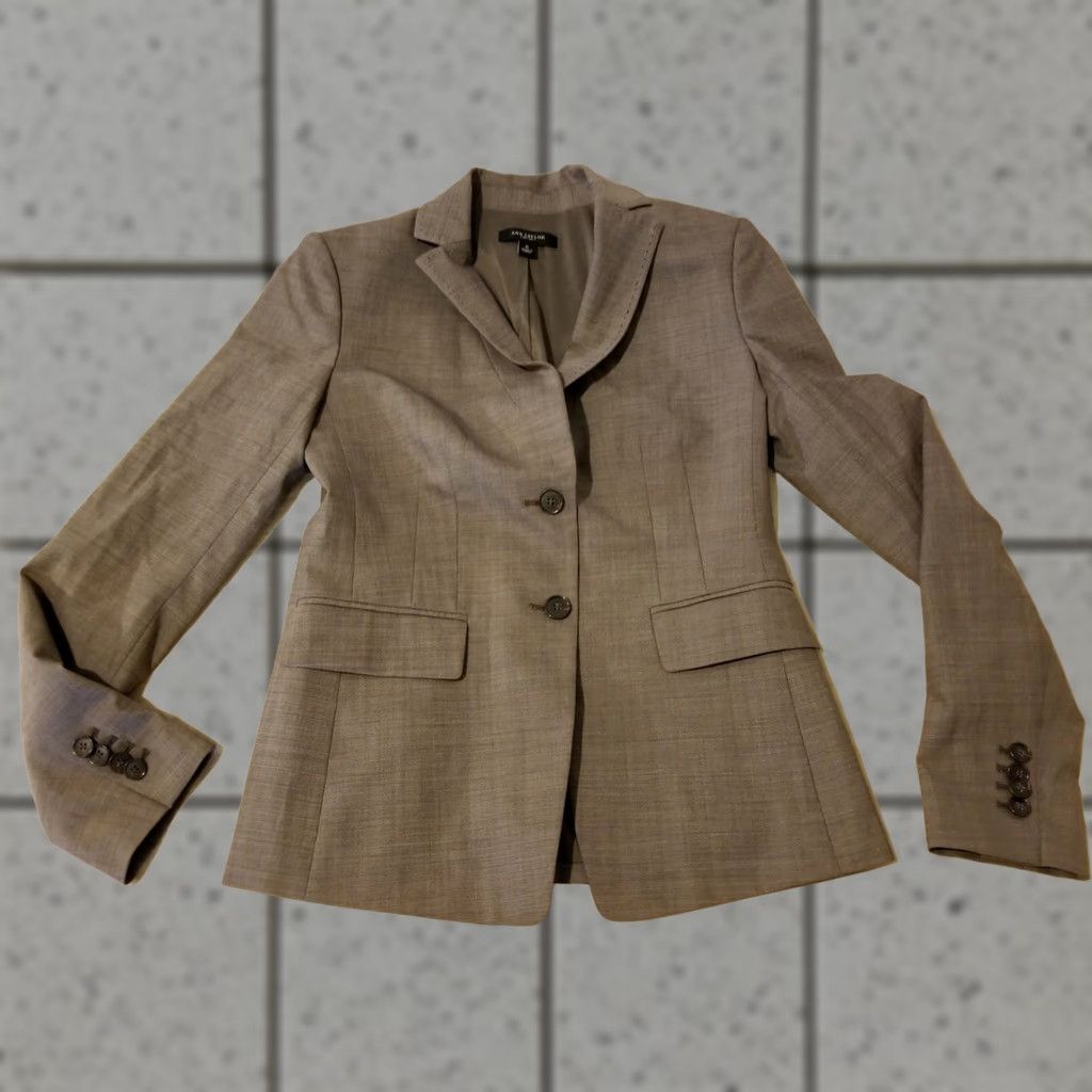 Ann Taylor VINTAGE? (No) Ann Taylor Wool Blazer Womens 0 Gray Jacket Basic Wool Blazer Women 0 Gray Womens Ann Taylor Blazer Wool Jacket Size XS / US 0-2 / IT 36-38 - 1 Thumbnail