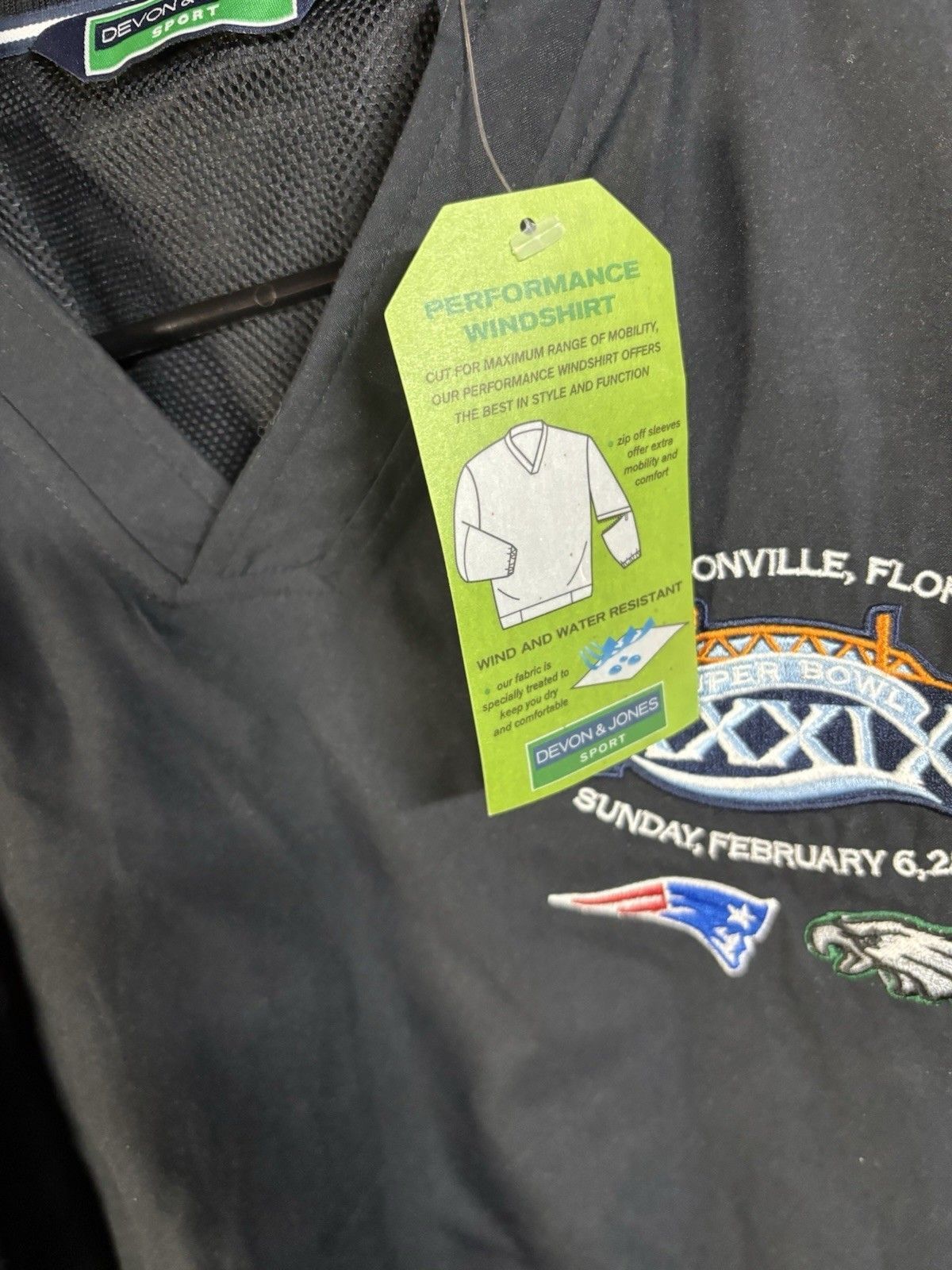 NFL NFL SuperBowl 39 Jacket Eagles Patriots Windbreaker Size M Size US M / EU 48-50 / 2 - 4 Thumbnail
