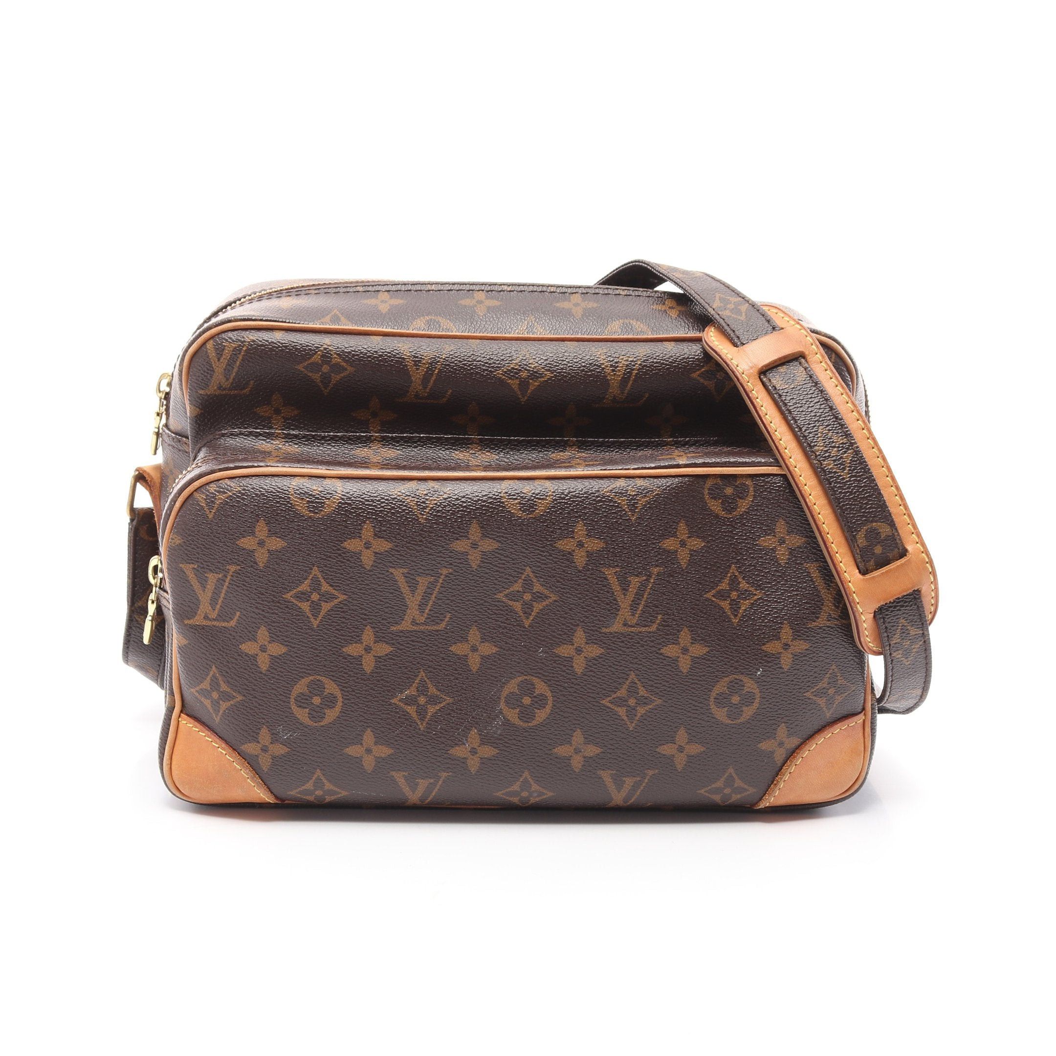 Louis Vuitton Louis Vuitton Nil Monogram Shoulder Bag Leather Brown Size ONE SIZE - 1 Thumbnail