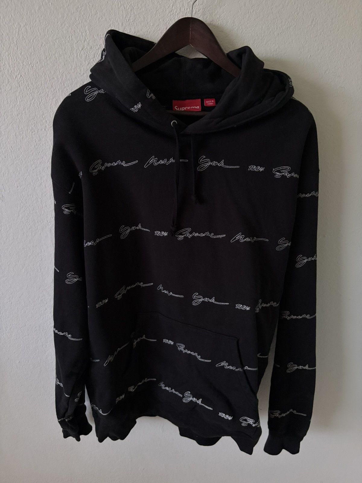 Supreme Rare Supreme Embroidery Script Hoodie Size US XL / EU 56 / 4 - 3 Thumbnail