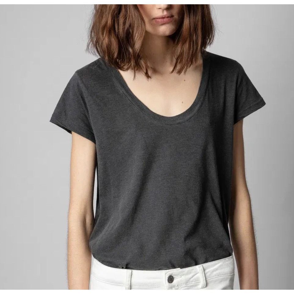 Zadig & Voltaire Zadig & Voltaire Tiny Slub Overdyed T-Shirt - Size S - NWOT Size S / US 4 / IT 40 - 11 Thumbnail