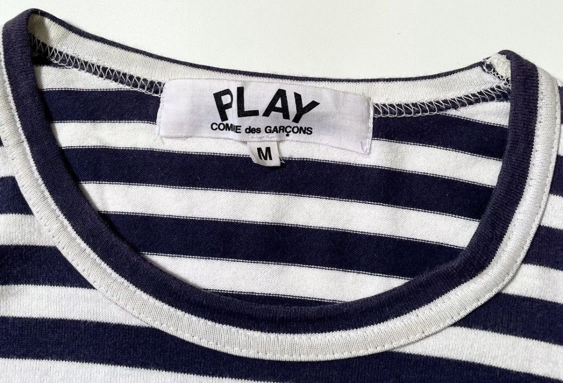 Comme des Garcons PLAY Cdg play AD2009 striped longsleeve Size US M / EU 48-50 / 2 - 3 Thumbnail