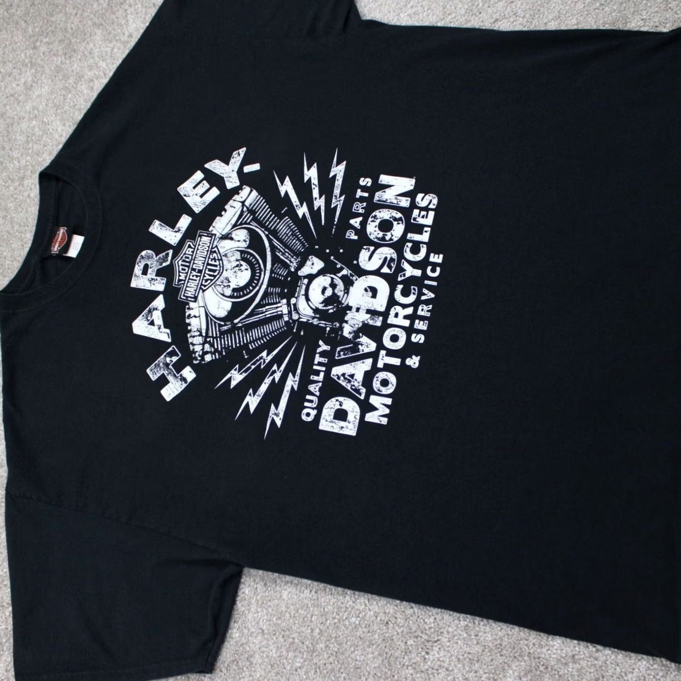 Harley Davidson Harley-Davidson Belize Shirt Mens 2XL Black Graphic Cotton S/S Double Sided T-Shirt Size US XXL / EU 58 / 5 - 6 Thumbnail