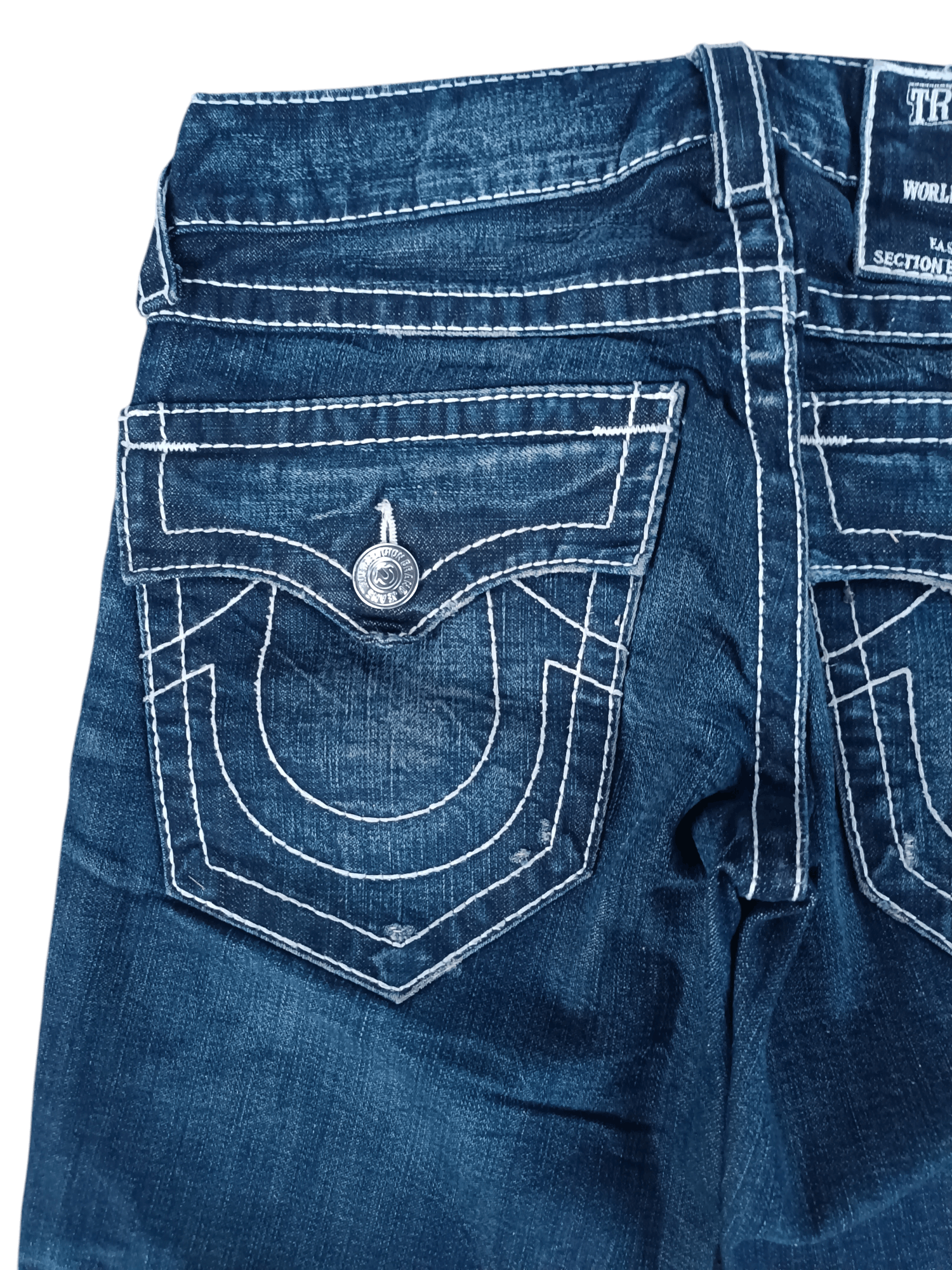 True Religion Vintage 2000 True Religion Billy Big T Grunge Flare Jeans Size US 30 / EU 46 - 19 Thumbnail
