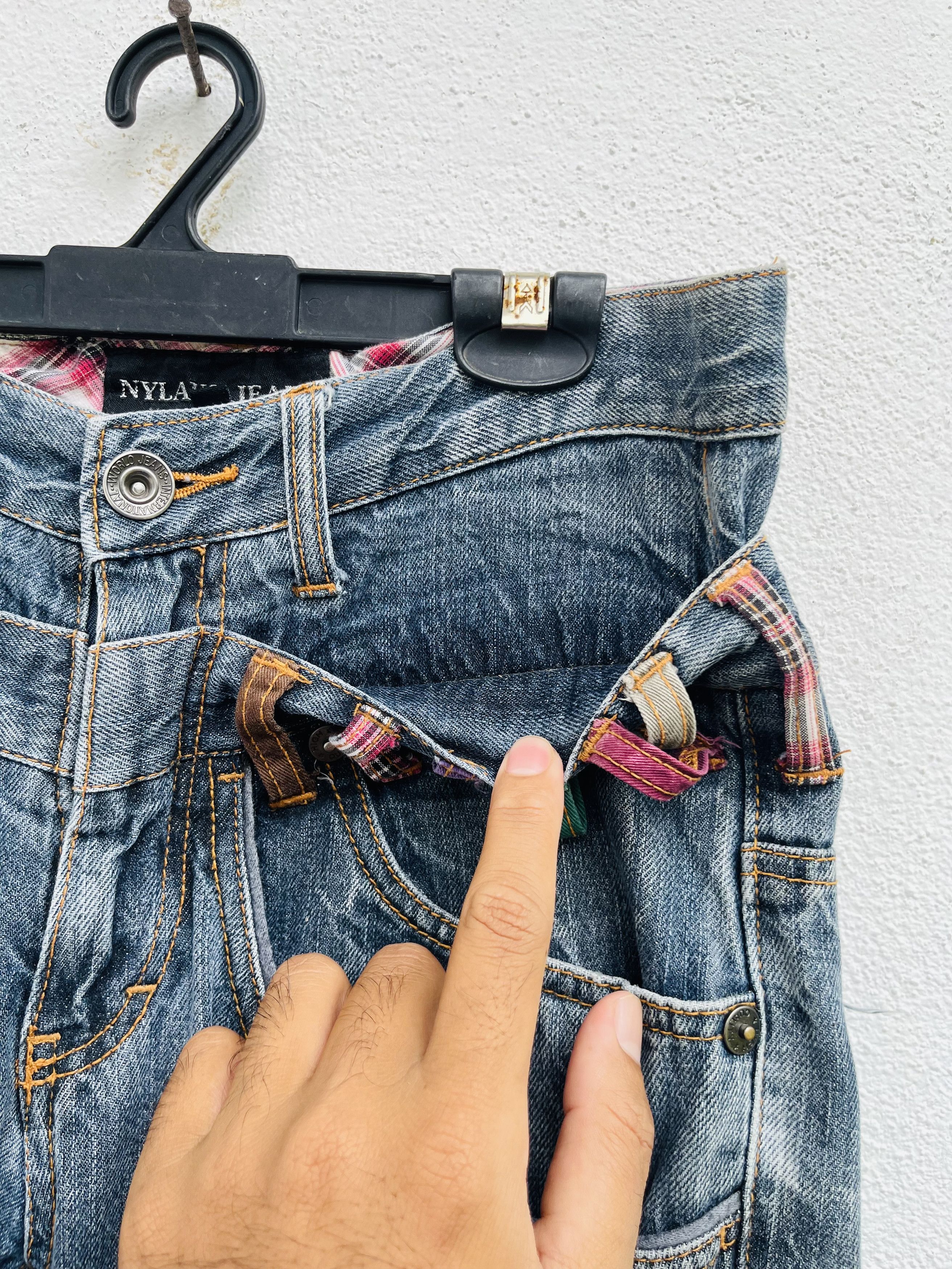 Japanese Brand × Vintage Vintage Nylaus Jeans Japanese Distressed Fashion Style Size US 29 - 7 Thumbnail