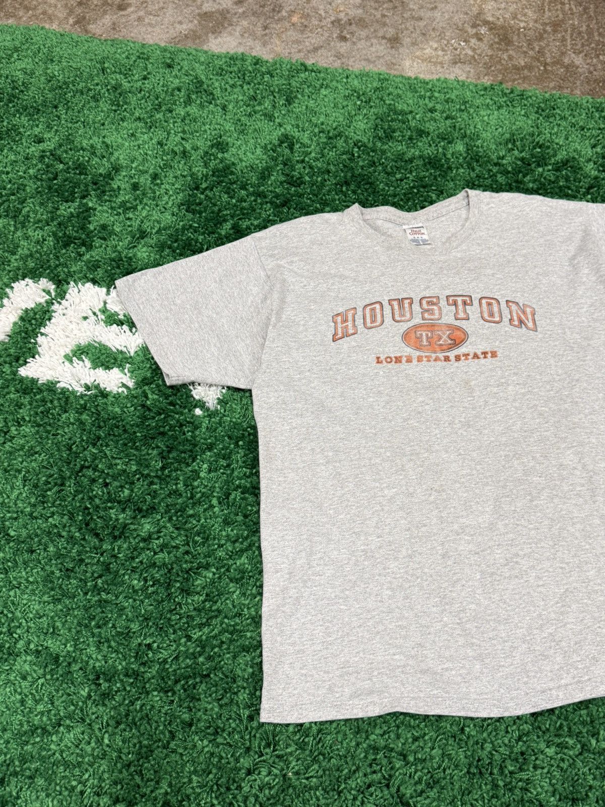 Vintage Vintage Houston Lone Star State Grey Jerzees Tee XL Size US XL / EU 56 / 4 - 2 Thumbnail
