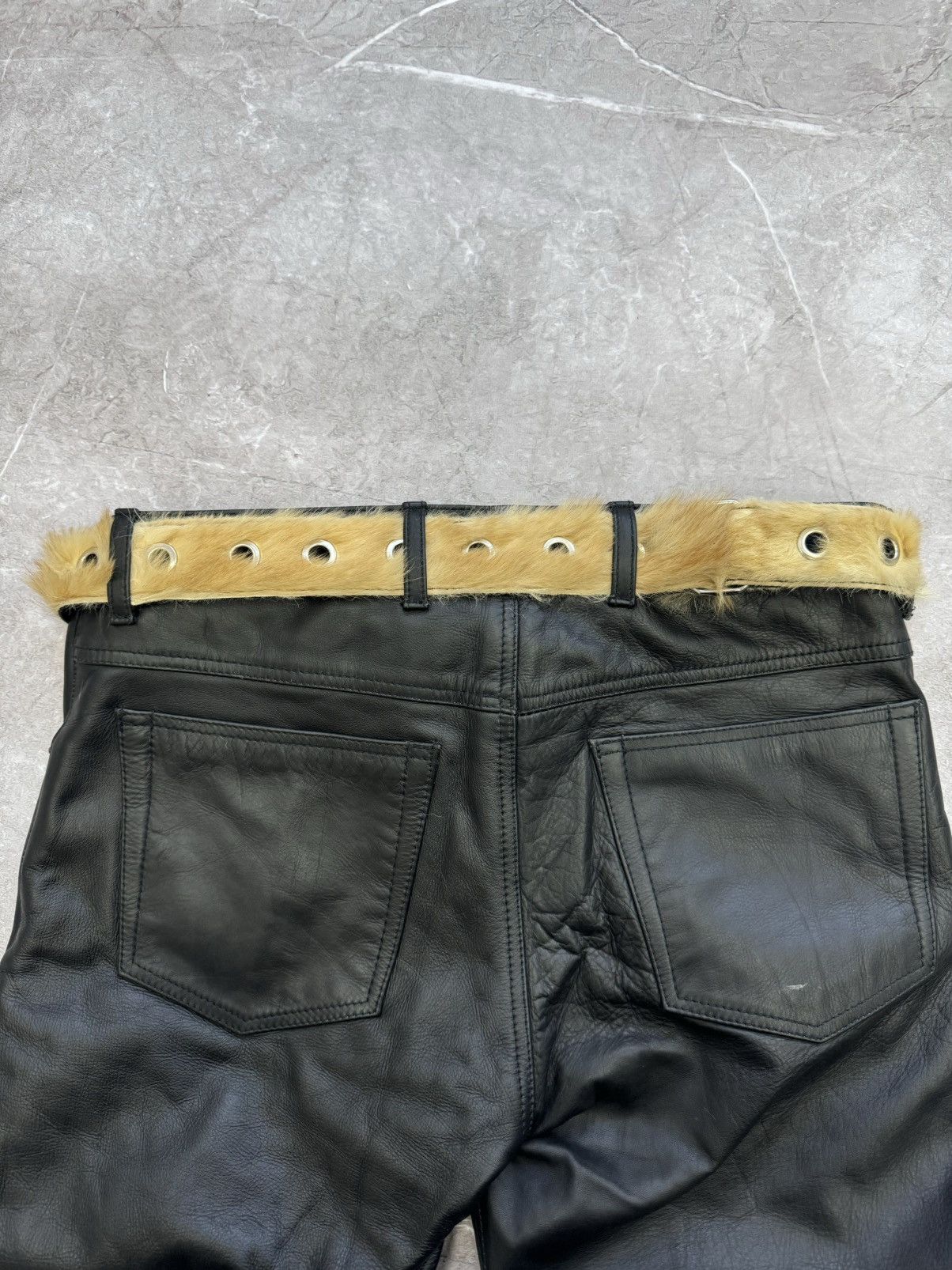 Hysteric Glamour FUR BELT Yohii Yamamoto Junya •Watanabe Playboi Carti Style Size ONE SIZE - 4 Thumbnail