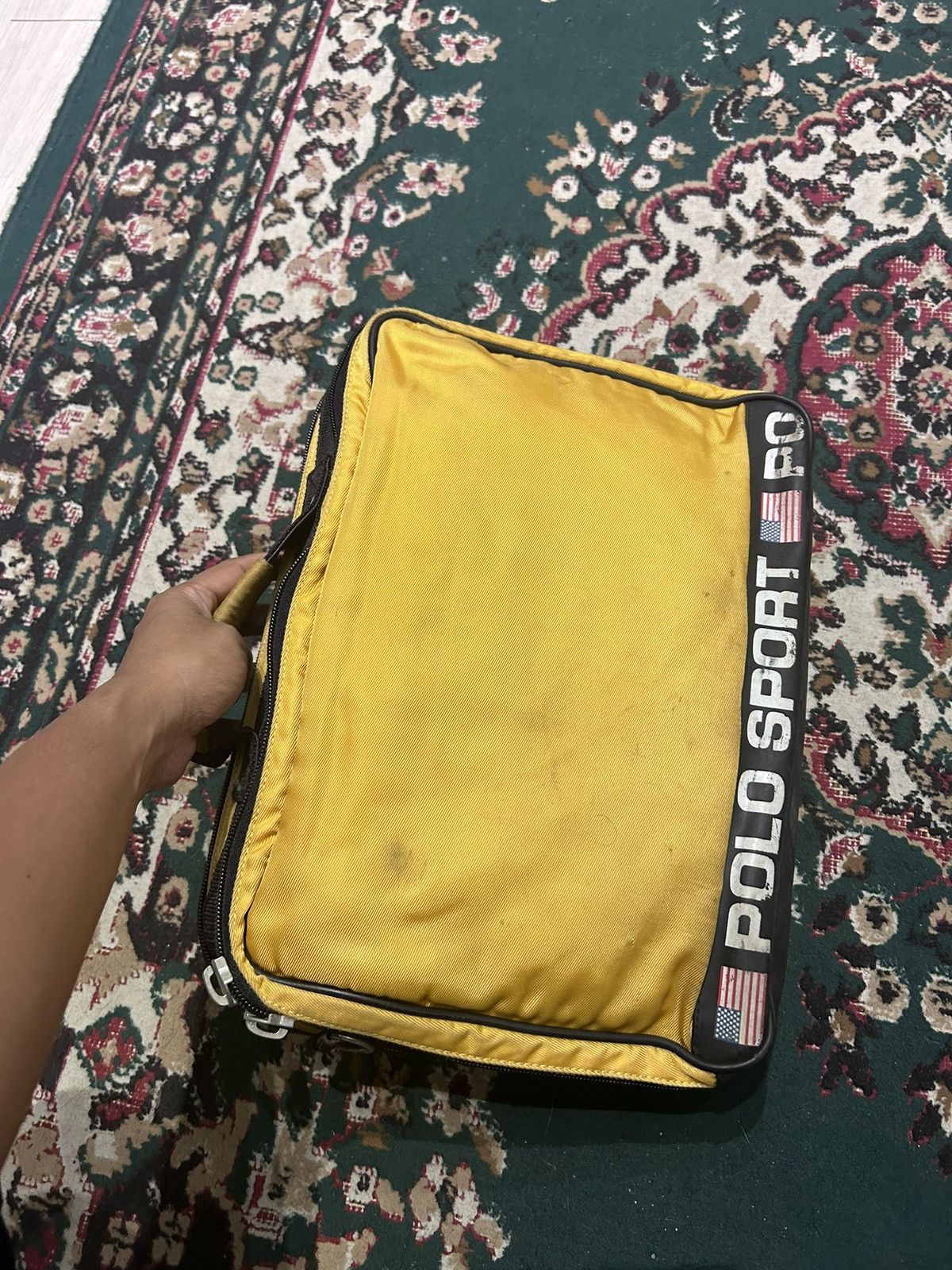Polo Ralph Lauren RALPH LAUREN POLO SPORT BRIEFCASE LAPTOP EASY USE YELLOW Size ONE SIZE - 3 Thumbnail