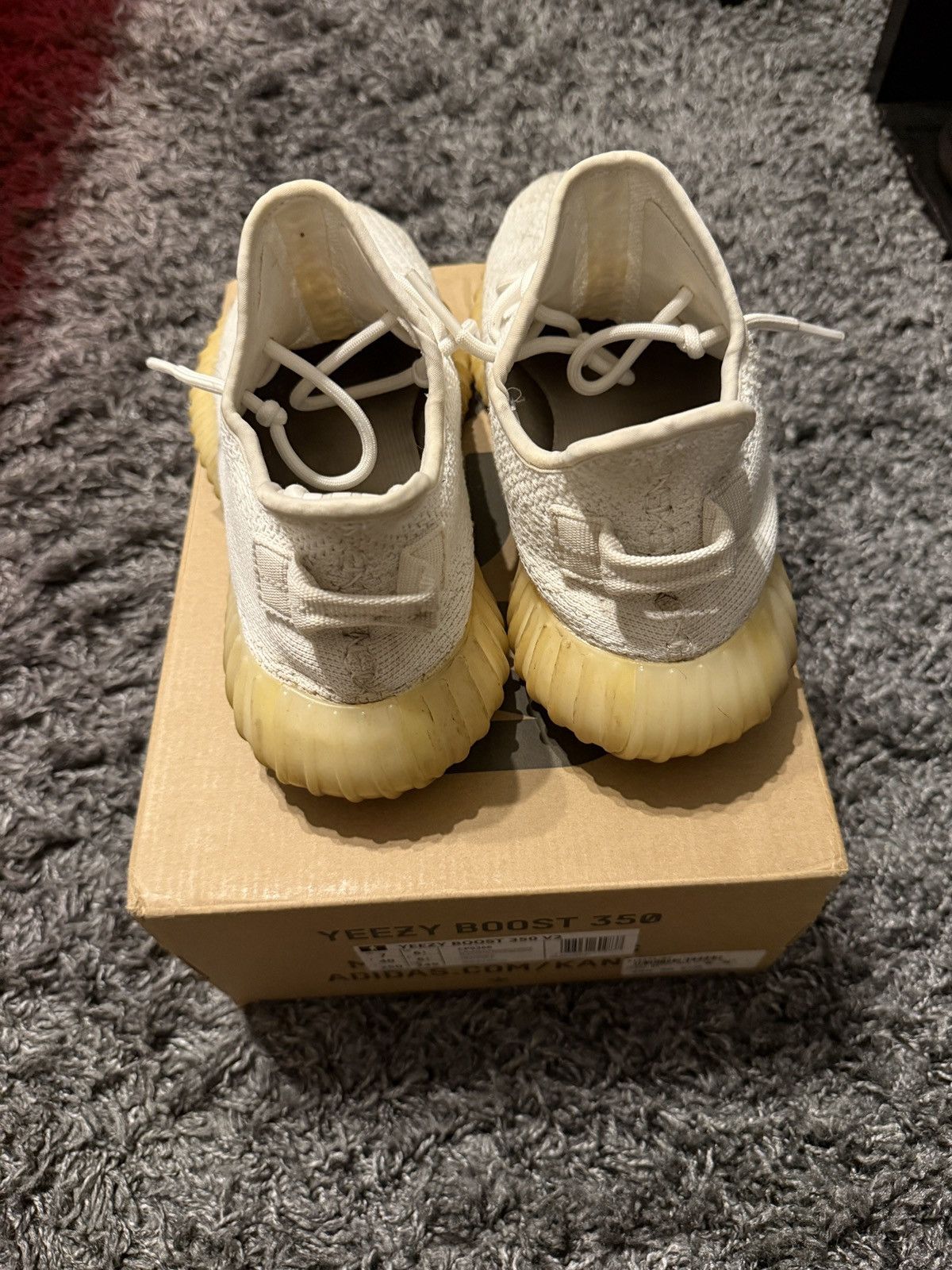 Yeezy White / Cream Yeezy 350 Size US 7.5 / EU 40-41 - 3 Thumbnail