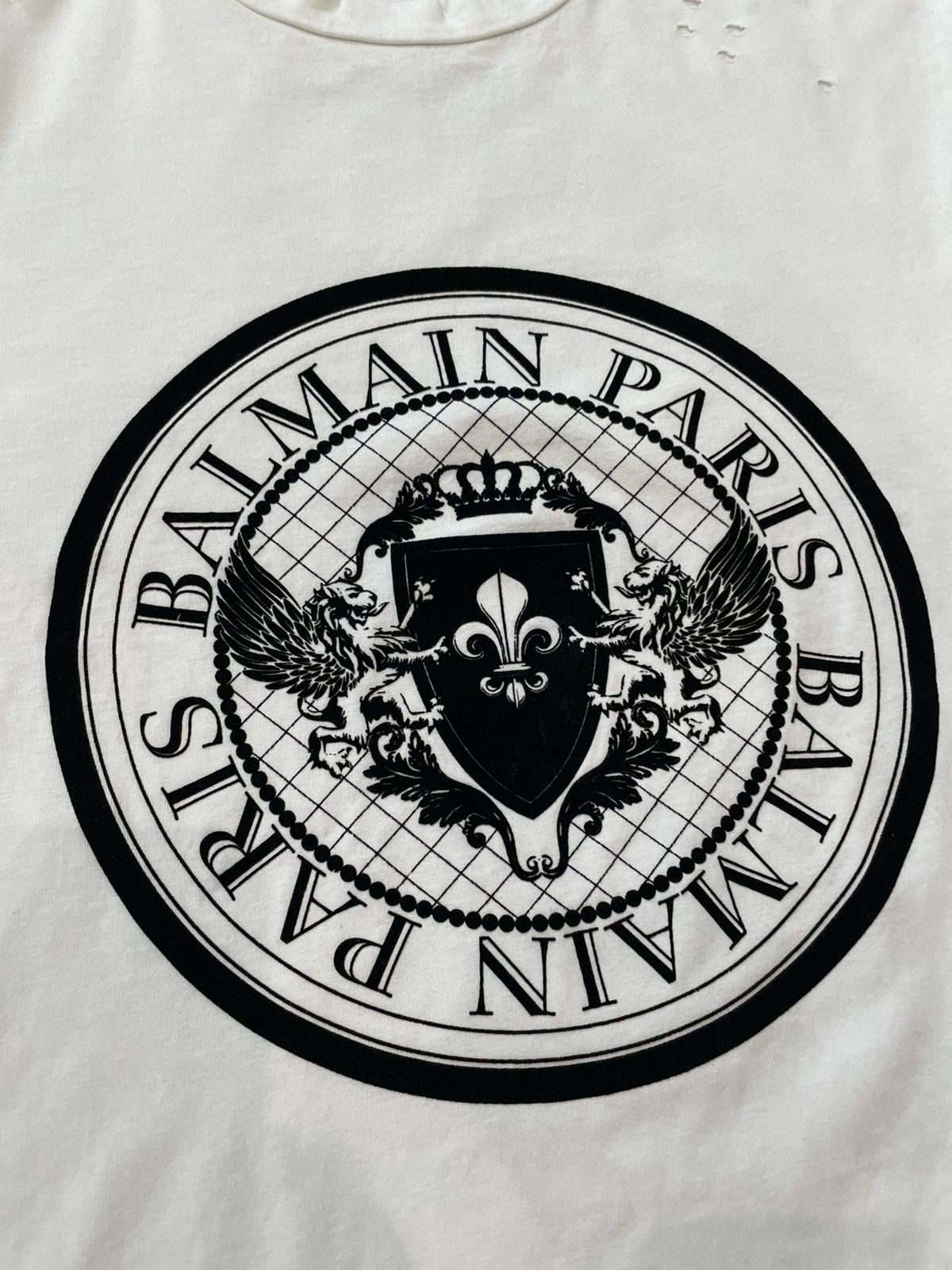 Balmain Balmain White Coin Flock T-shirt Size US M / EU 48-50 / 2 - 3 Thumbnail