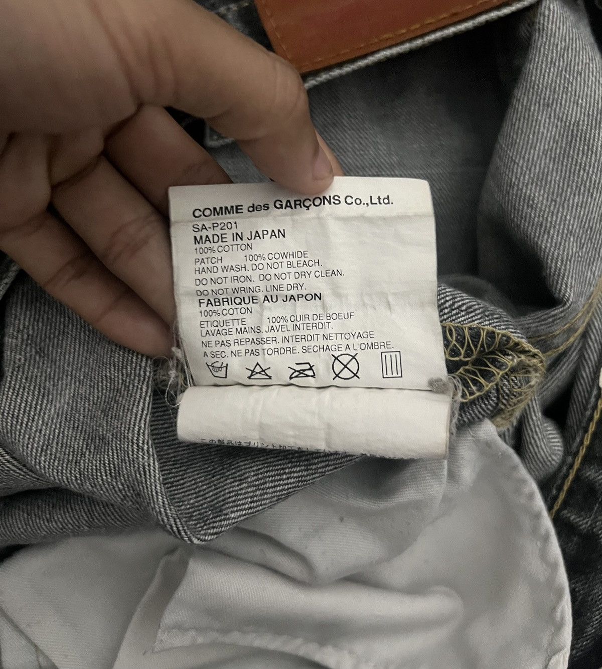 Junya Watanabe JW CDG Man x 10 Corso Como - S/S03 Hand Painted Levi’s Denm Size US 34 / EU 50 - 14 Thumbnail