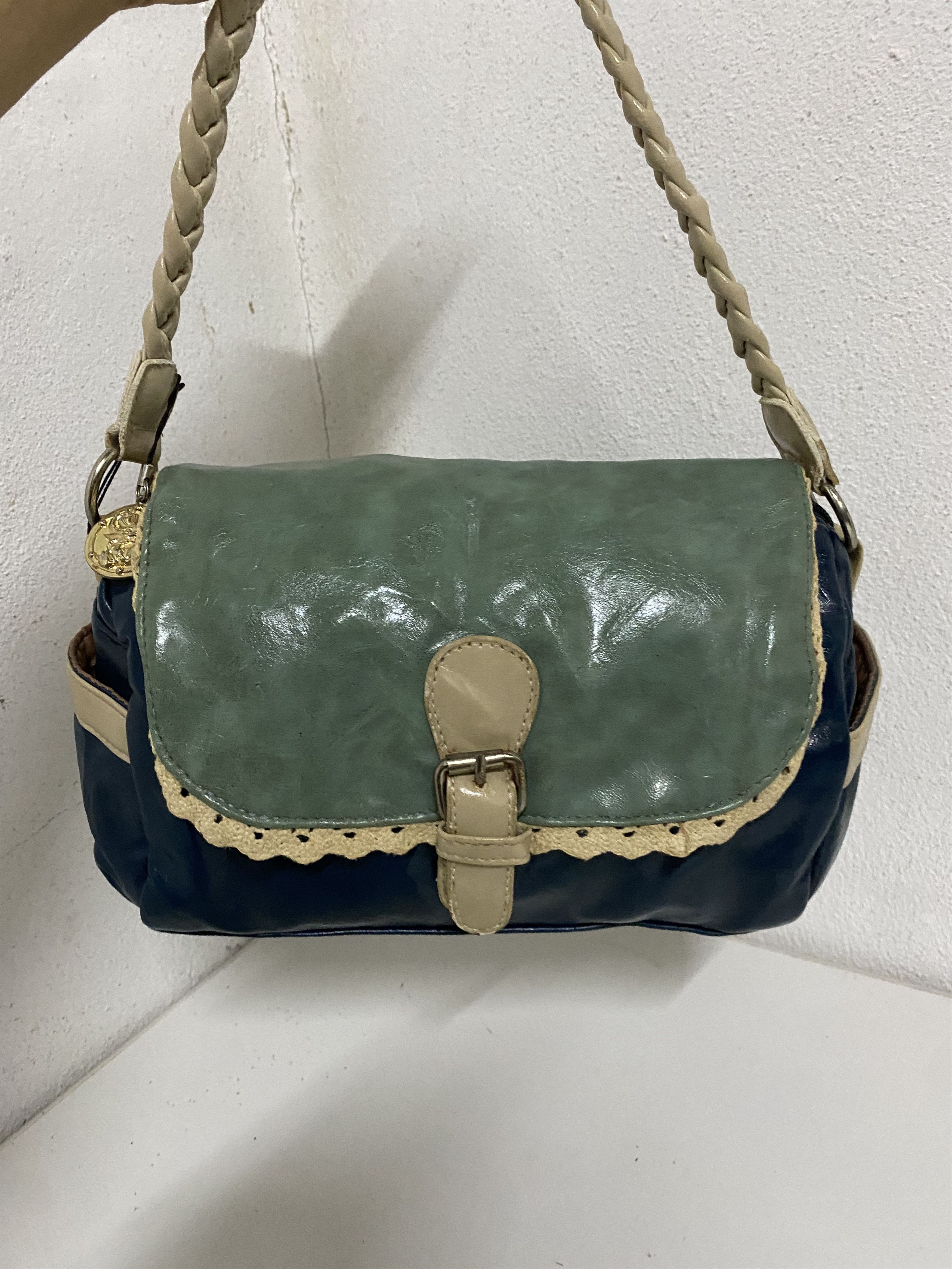 Leather Vintage Shoulder Leather Bag Size ONE SIZE - 4 Thumbnail