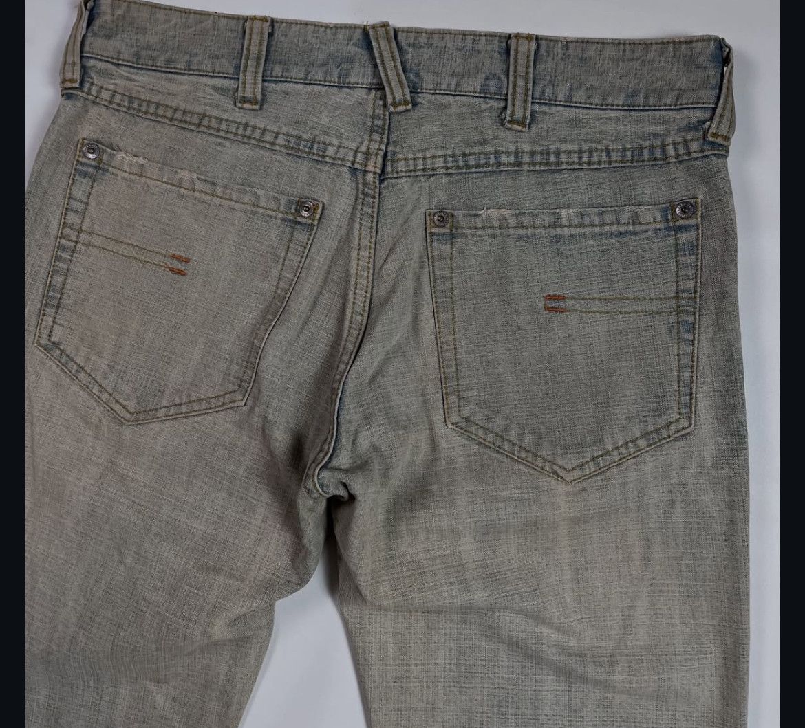 Katharine Hamnett London 2000s Katharine Hamnett London Distressed Mud Wash Jeans y2k Size US 30 / EU 46 - 4 Thumbnail
